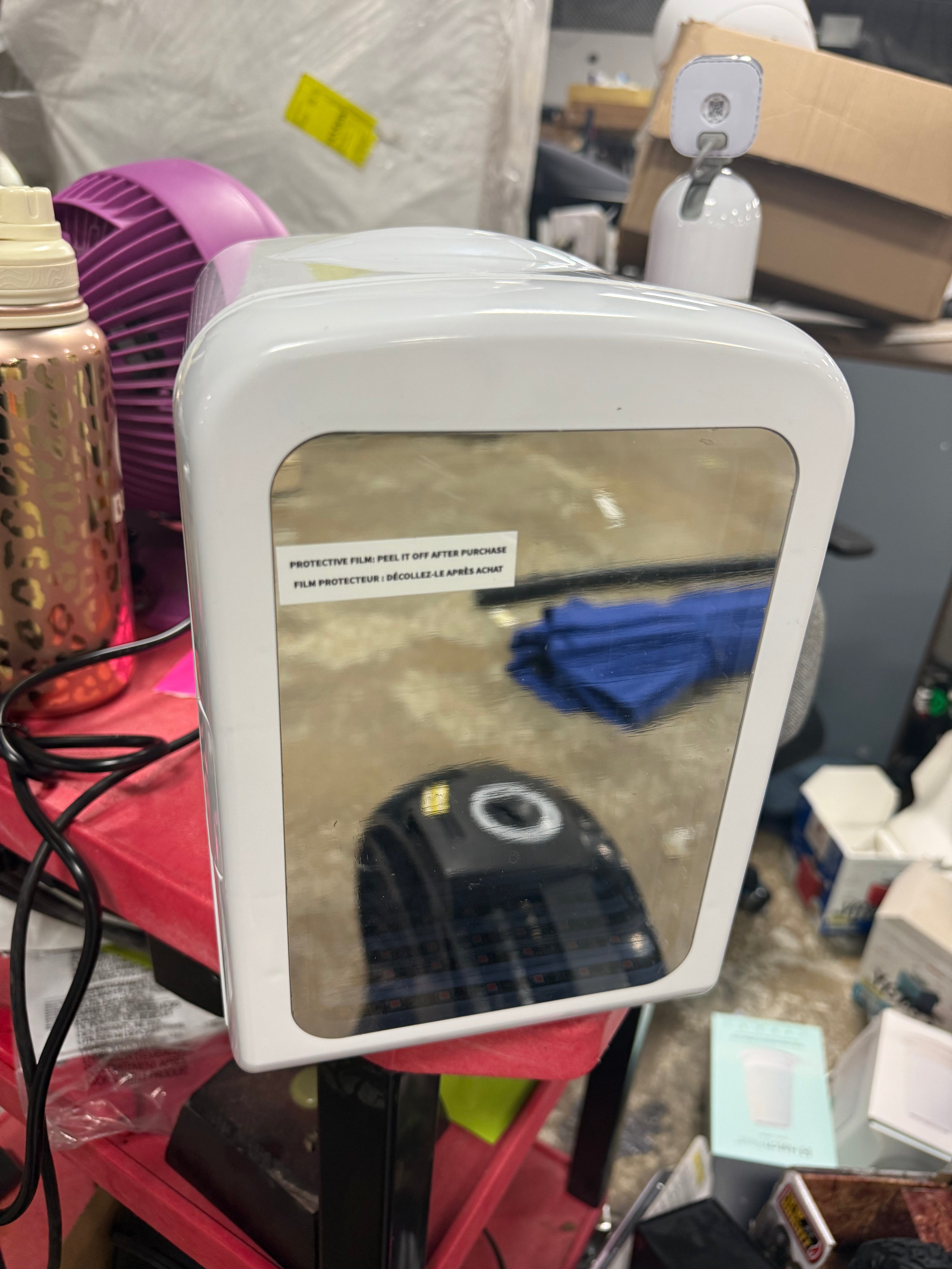 Mini Compact Refrigerator with Gaming Light, Portable Mini Fridge