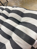 Outdoor High Back Dining Chair Cushion in Canopy Stripe Gray