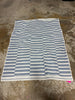Linear Geo Outdoor Area Rug Blue 3'11