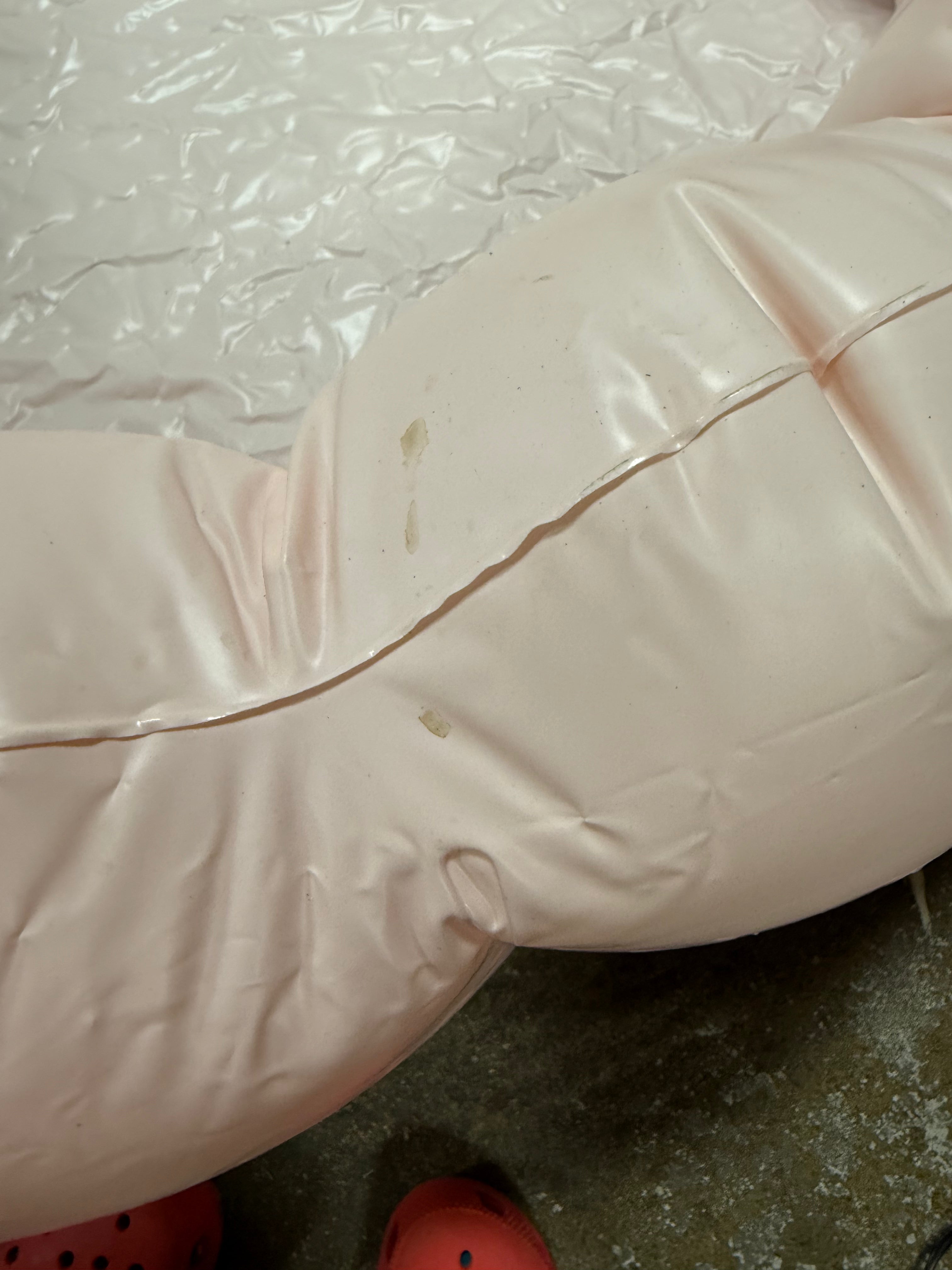 Tufted Pool Novelty Kiddie Pool - Blush: PVC Inflatable