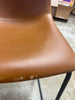 Counter Height Bar Stools 1-Piece, Faux Leather with Metal Legs