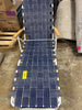 Web Chaise Lounge, High Back White Steel Frame & Blue Web