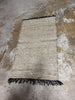 Vintage Leather Zharko Solid Braided Fringe Area Rug, Beige, 2'3