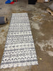 Washable Luna Aztec Diamond Printed Rug Black 2'4