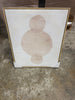 1-Piece Abstract Shapes Framed Canvas Brown
