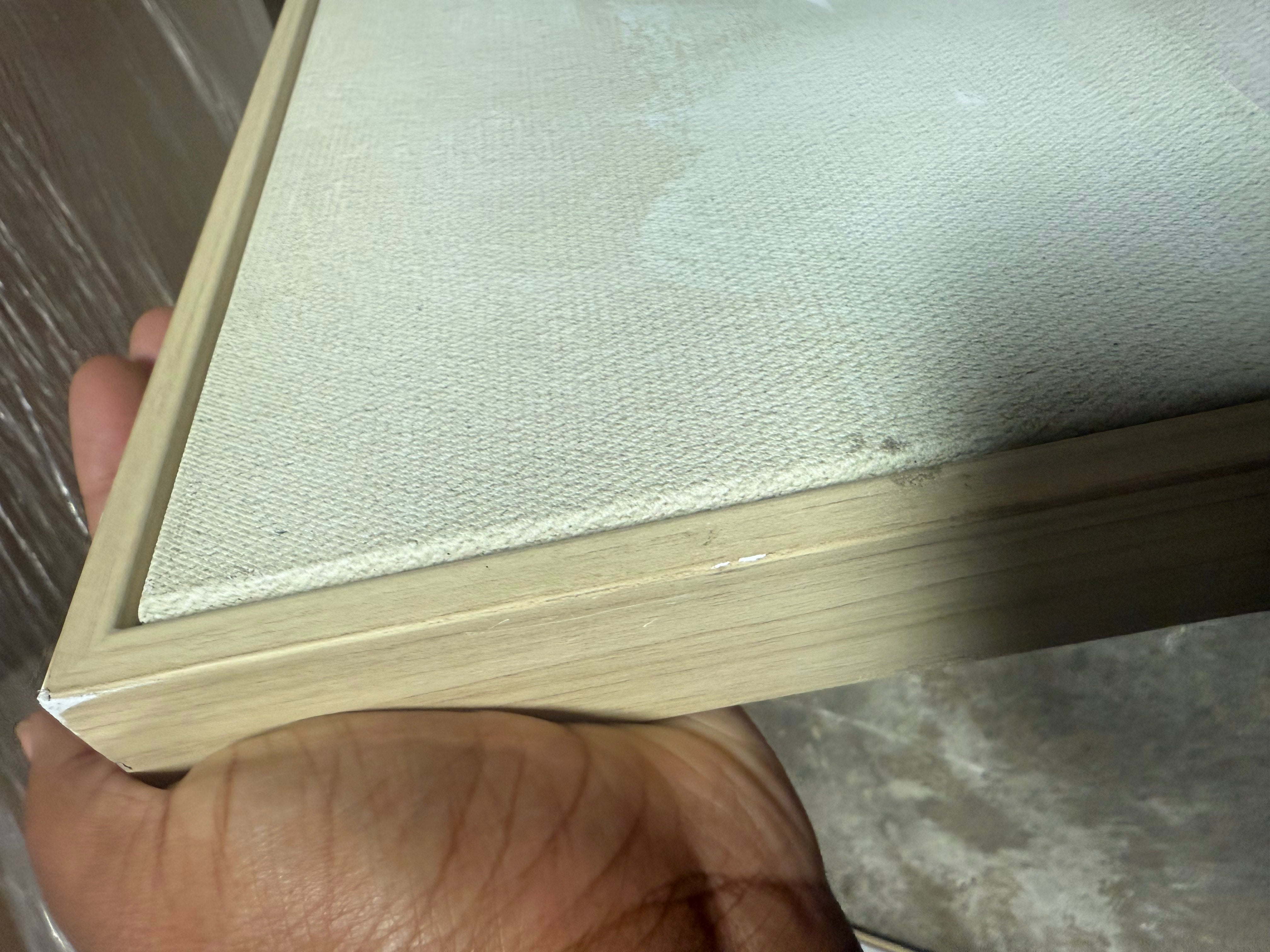 Faded Landscape Framed Wall Canvases Natural - Set of 2