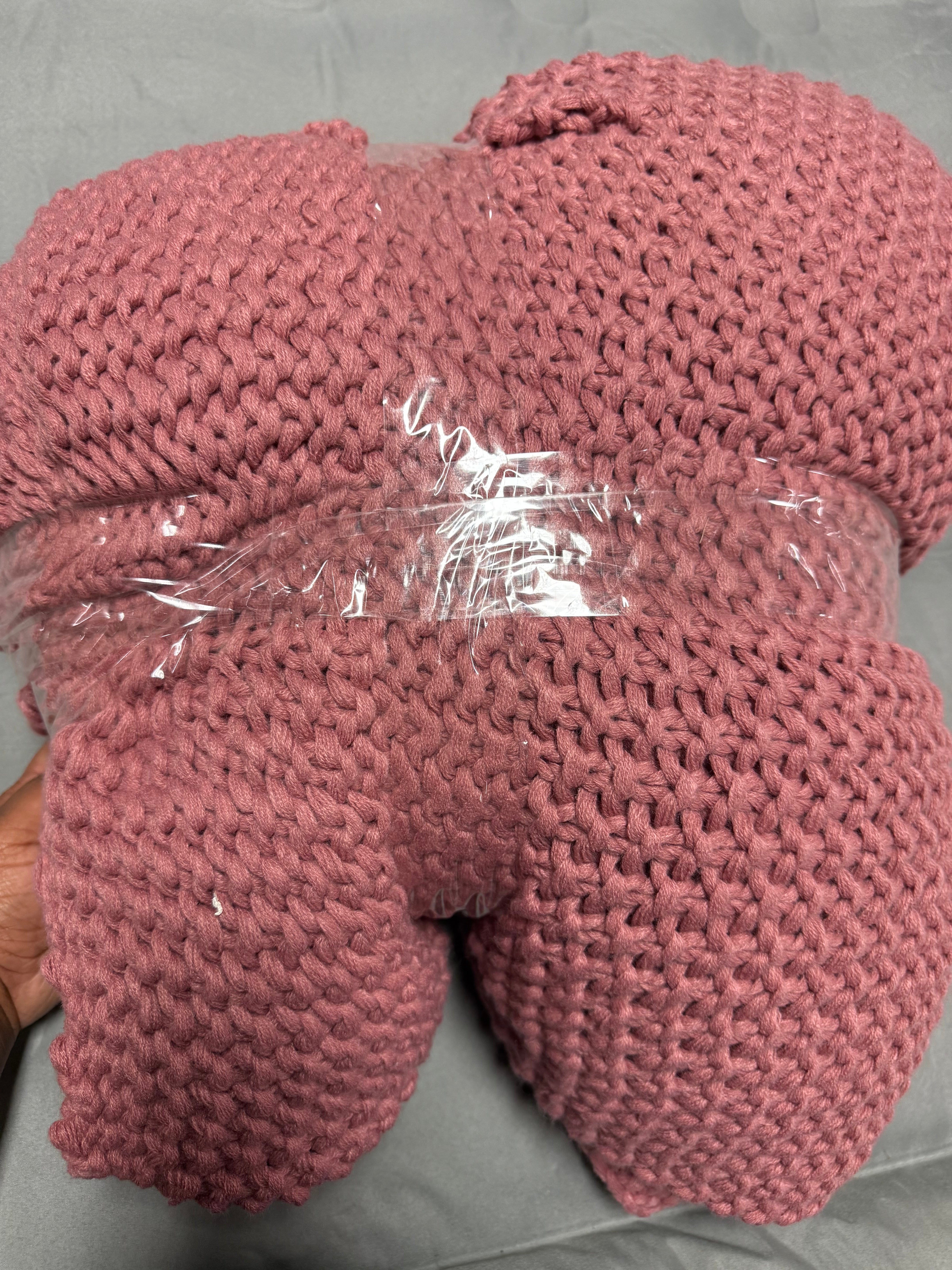 Chunky Knit Bed Blanket King