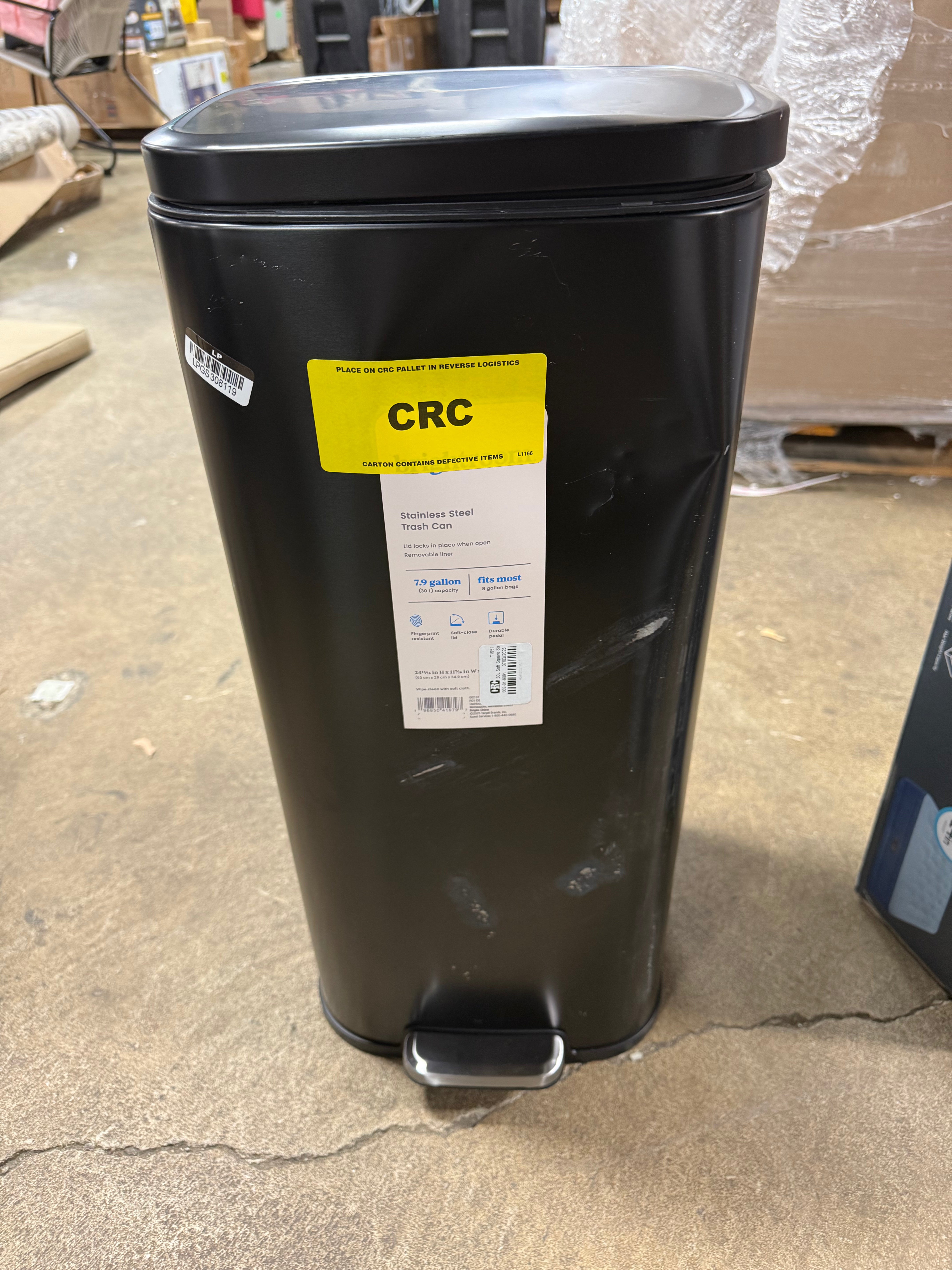 Soft Square Step Trash Can