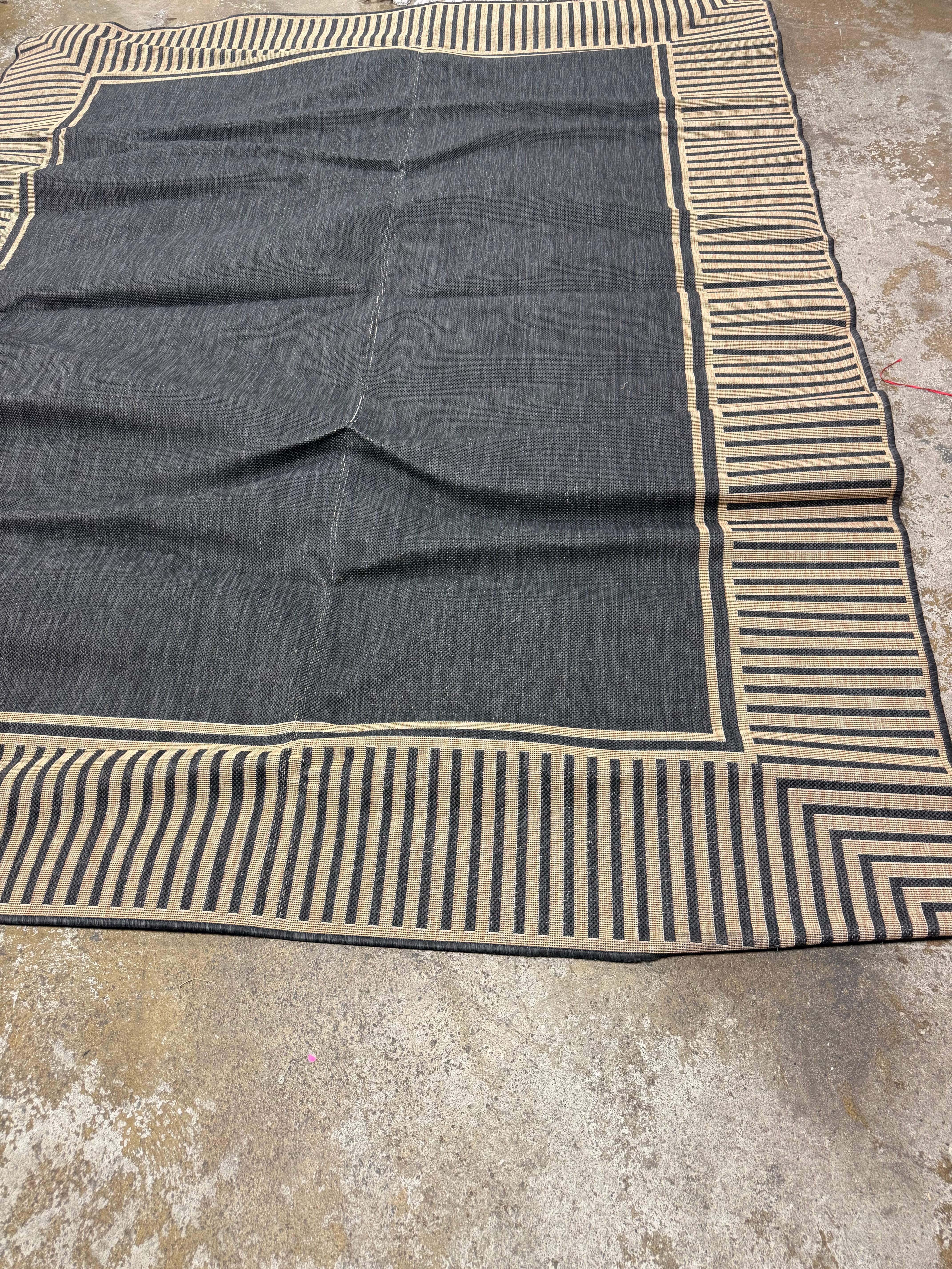 Asha Simple Border Indoor/Outdoor Area Rug 8'x10'