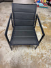1-Piece Padded Sling Patio Black CHAIR ONLY