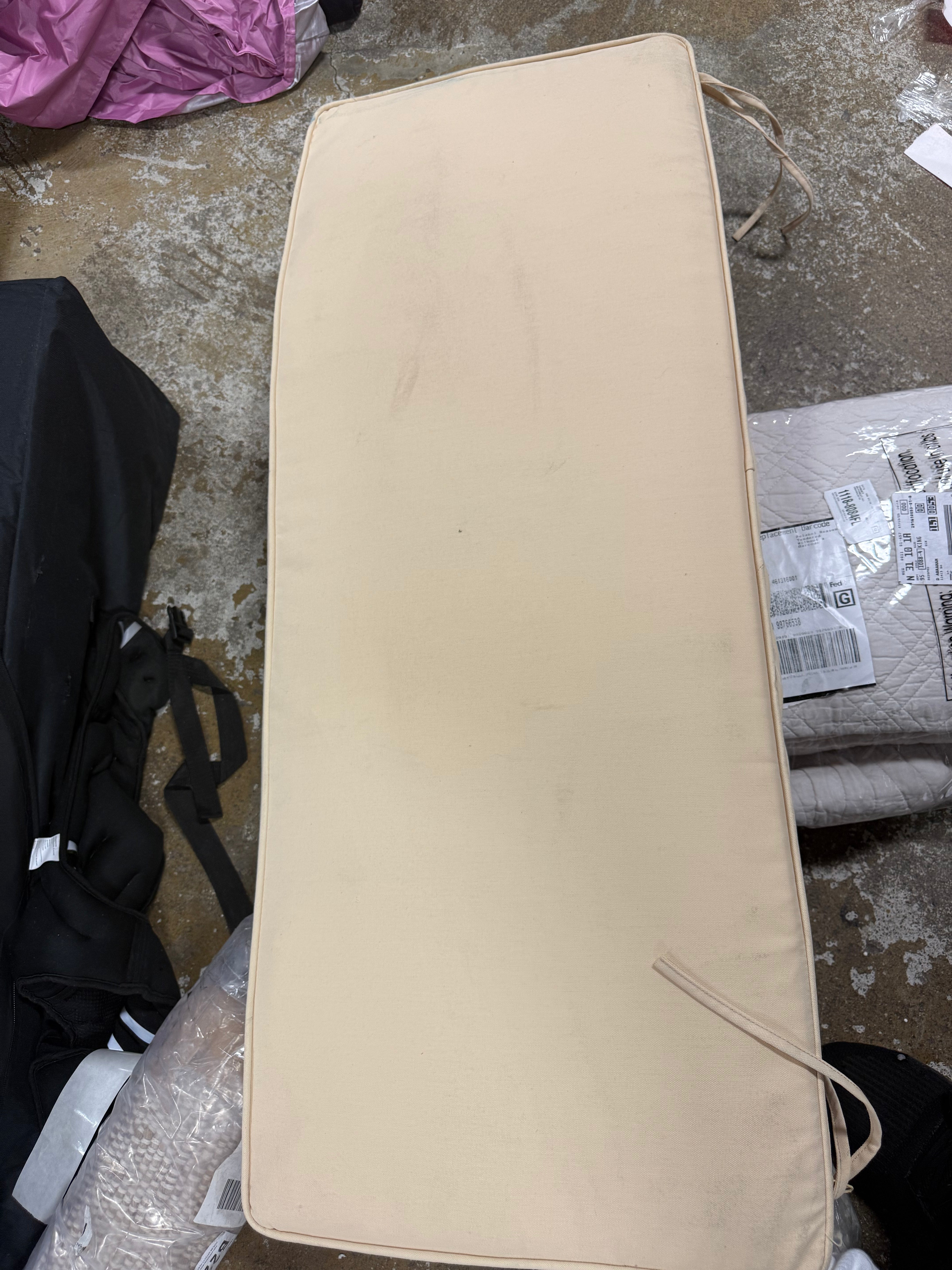 ProFoam Sand Cream Patio Bench Cushion
