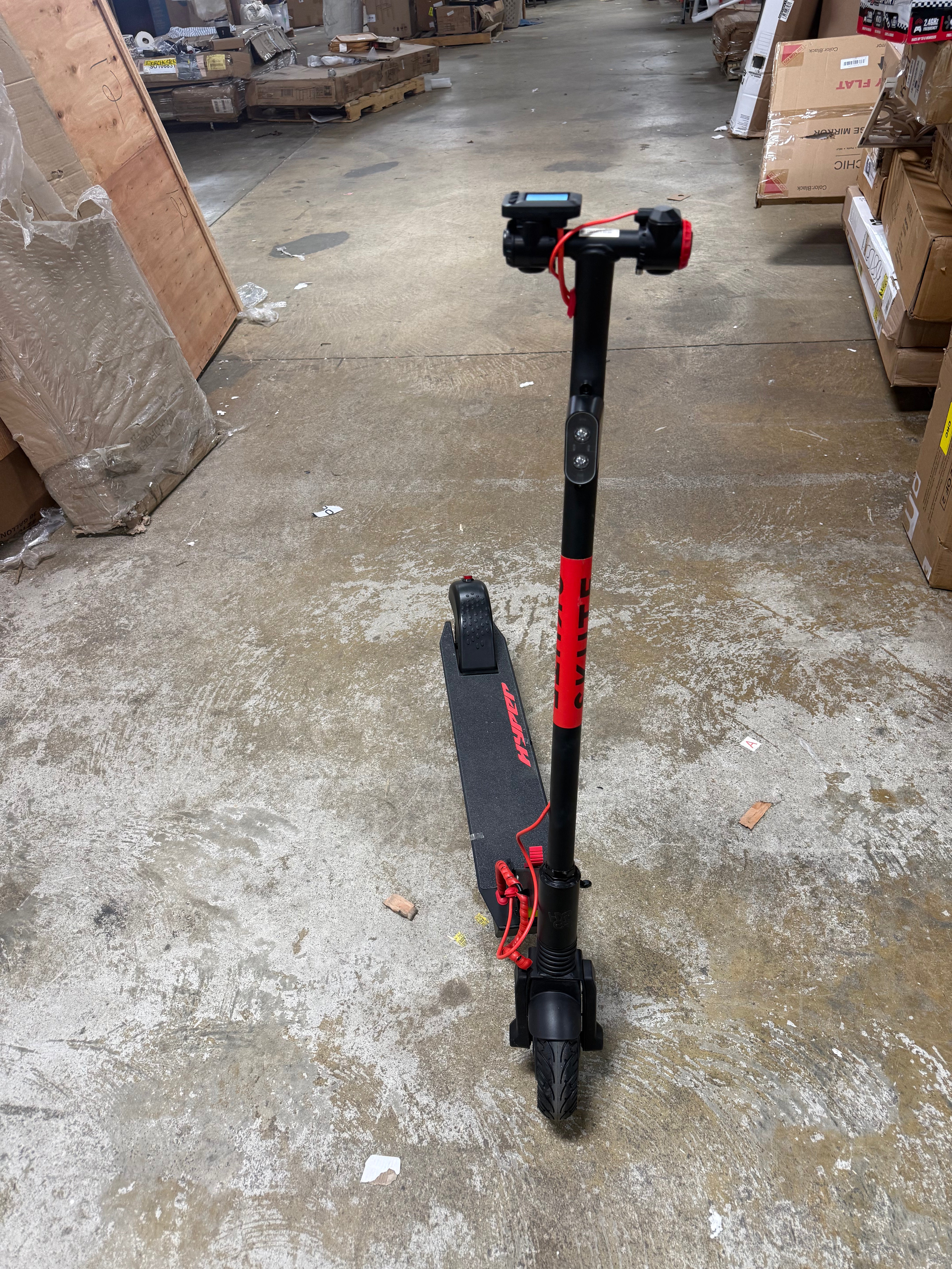 Skute Folding Electric Scooter Lithium Battery Powered - Black/Red
