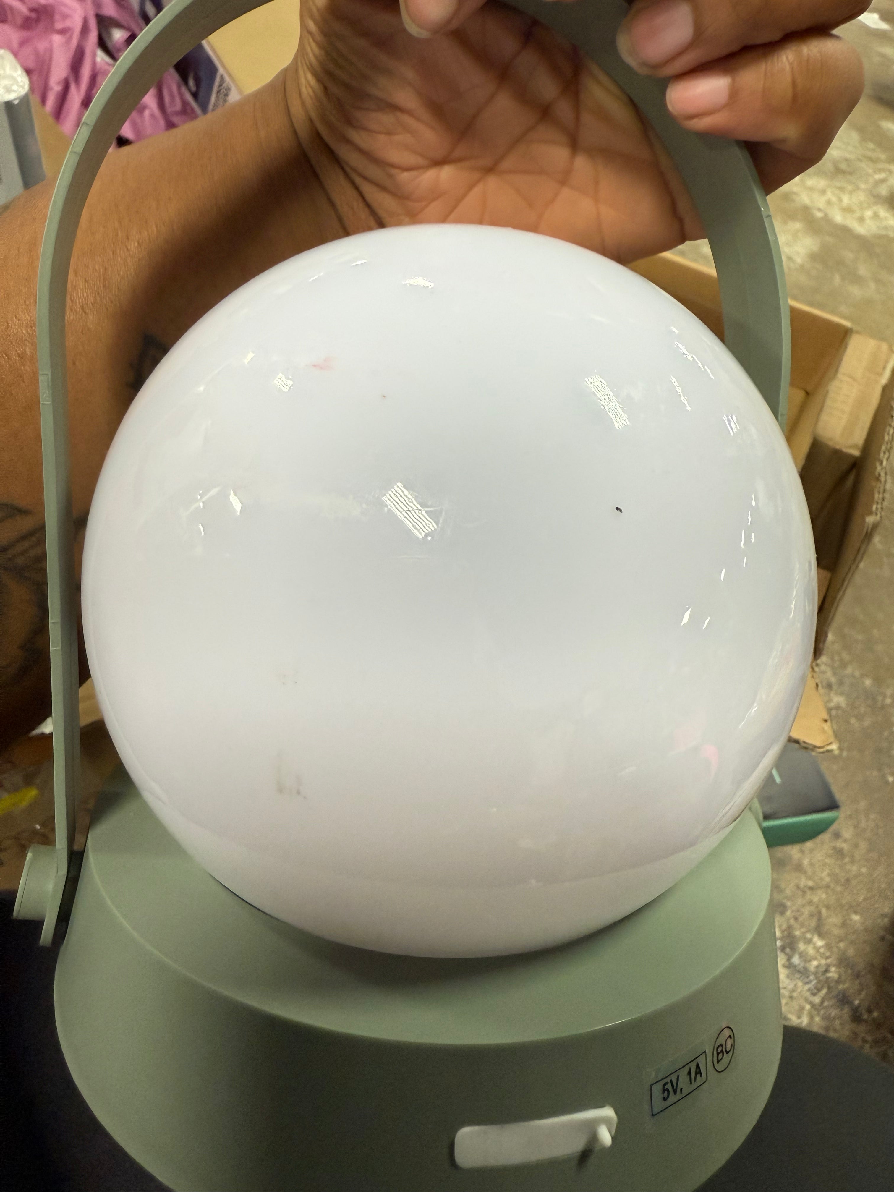 Simplee Adesso Millie LED Color Changing Table Lantern - Sage