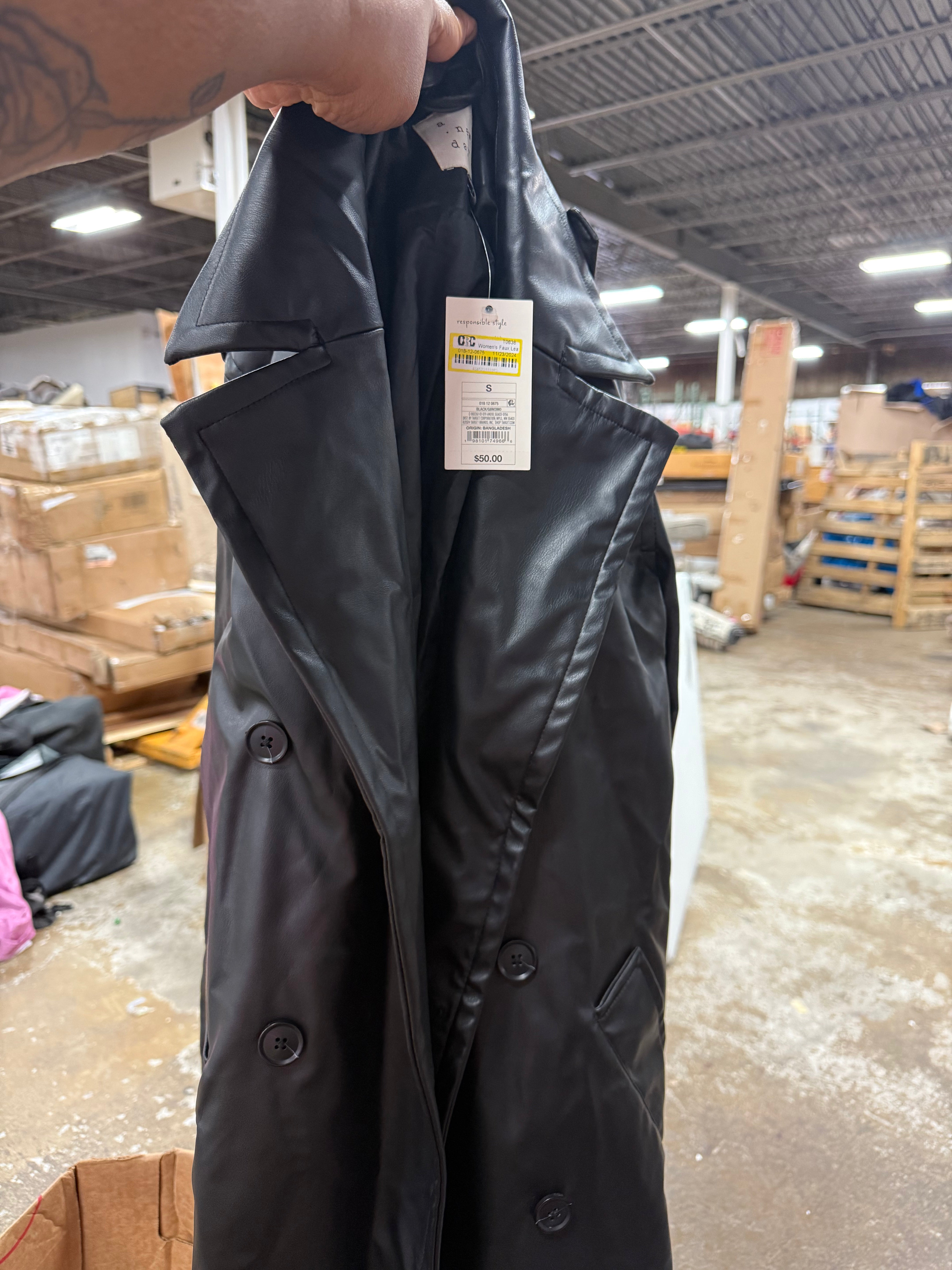 A New Day Women's Black Coat