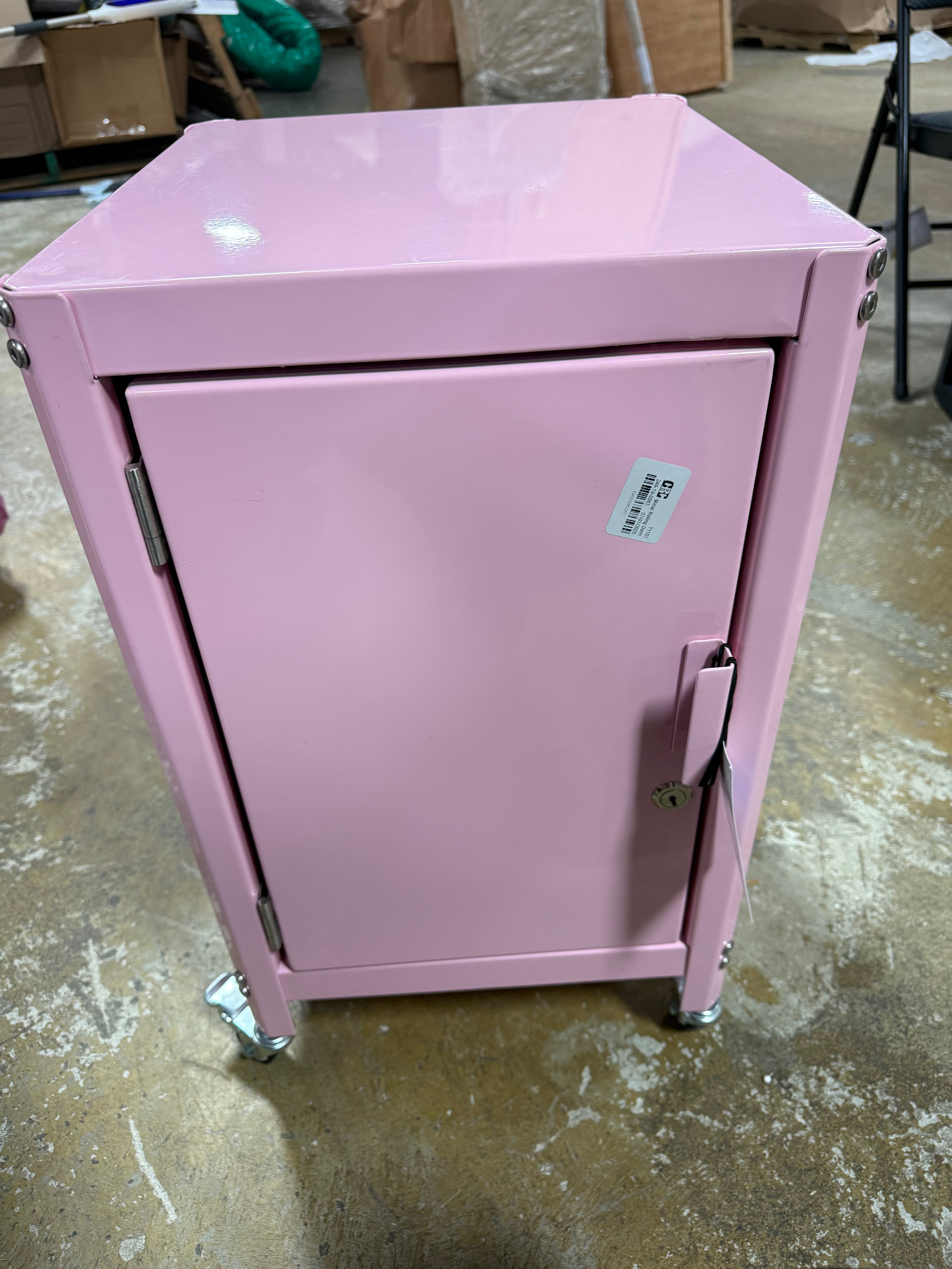 Metal Rolling Locker Dorm Storage Cabinet with Lock