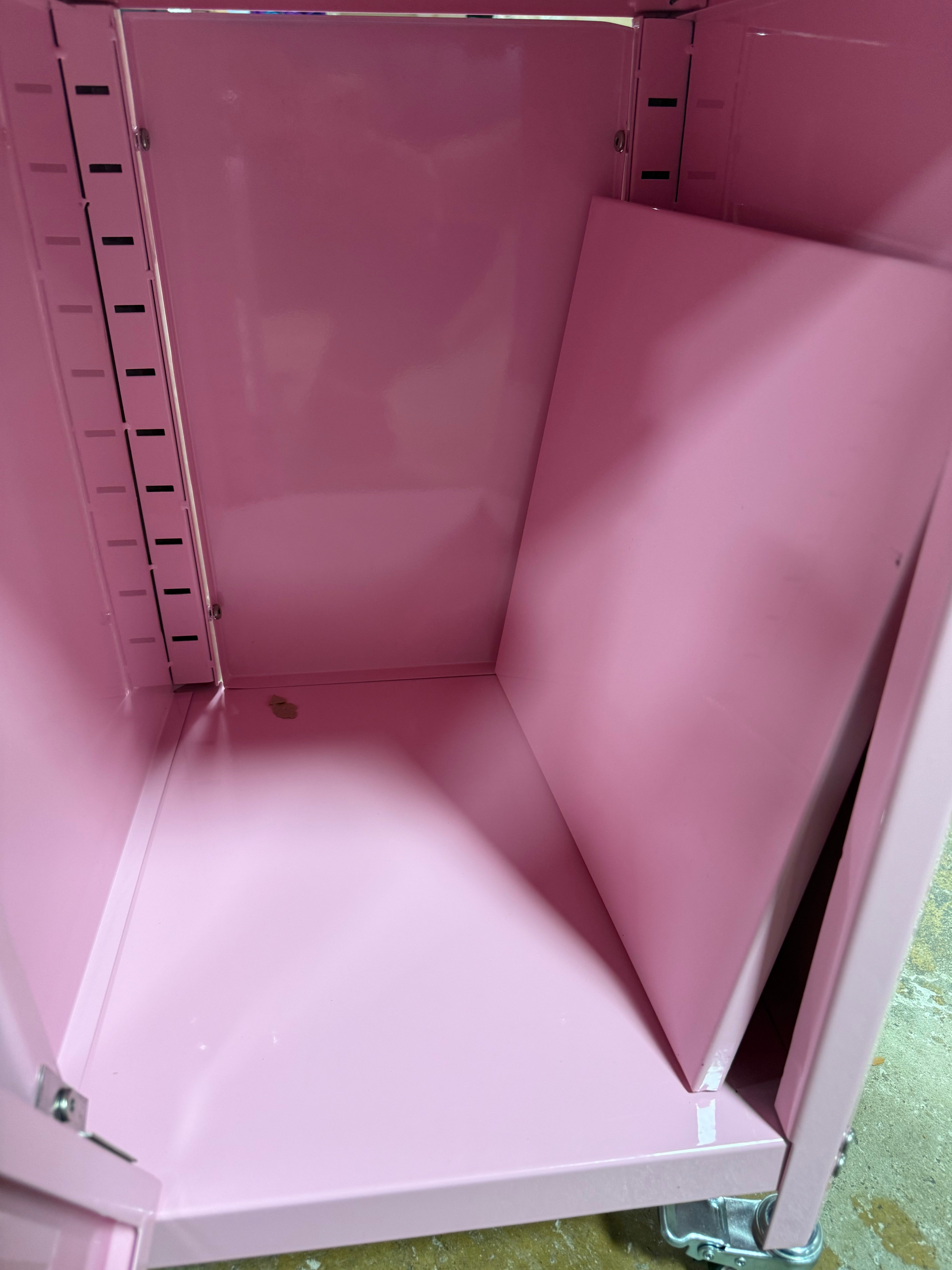 Metal Rolling Locker Dorm Storage Cabinet with Lock