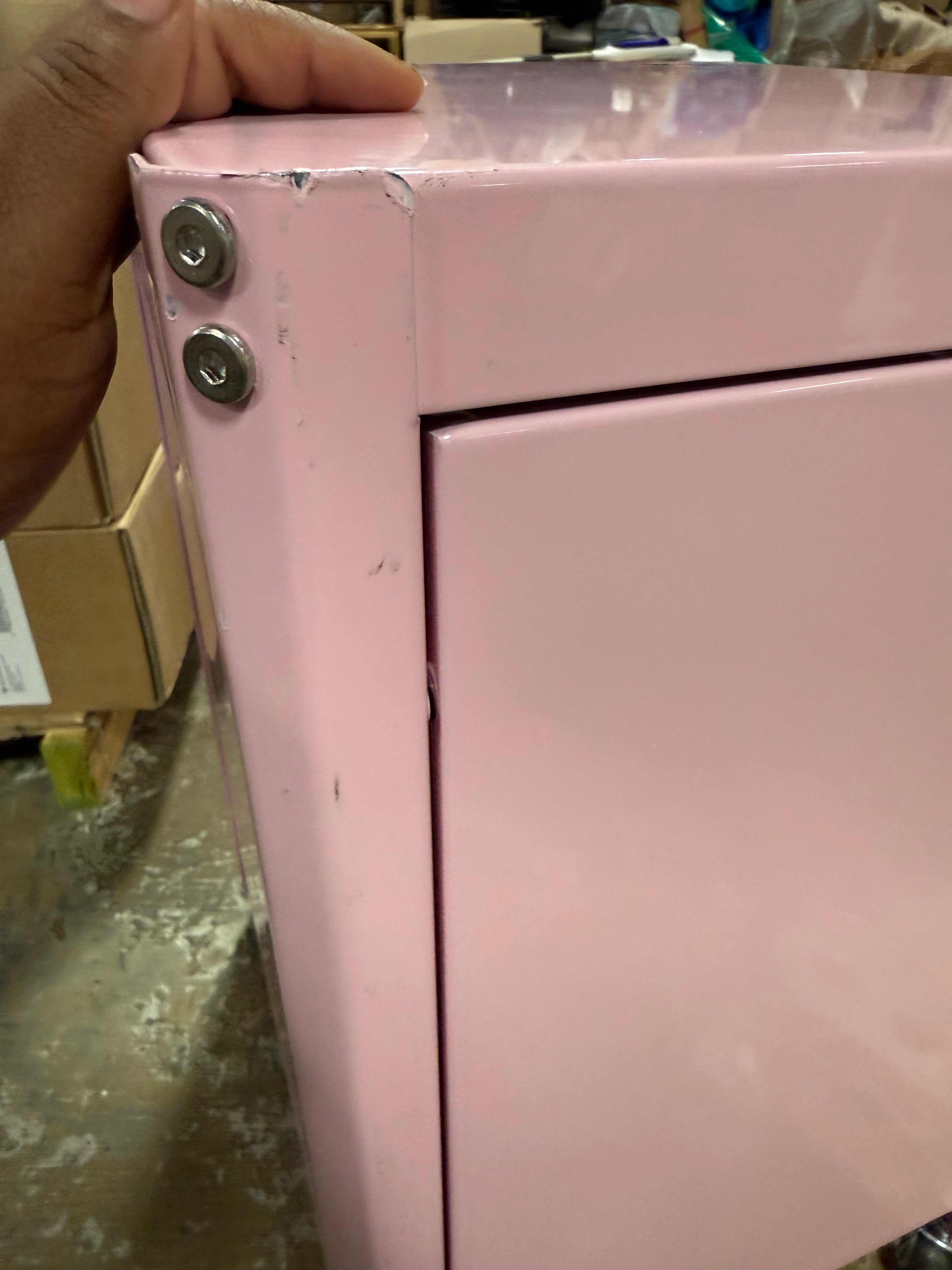 Metal Rolling Locker Dorm Storage Cabinet with Lock