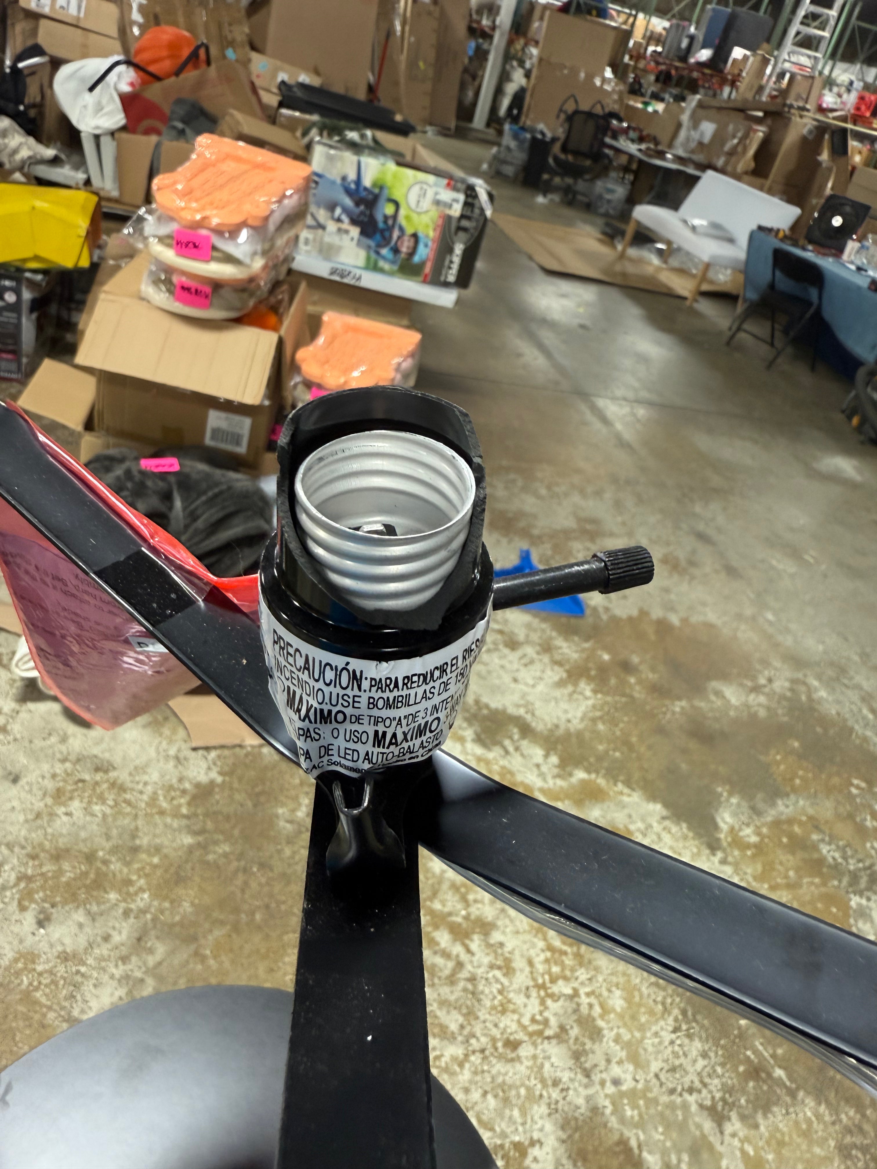 Shelf Floor Lamp Black/Natural - BASE ONLY