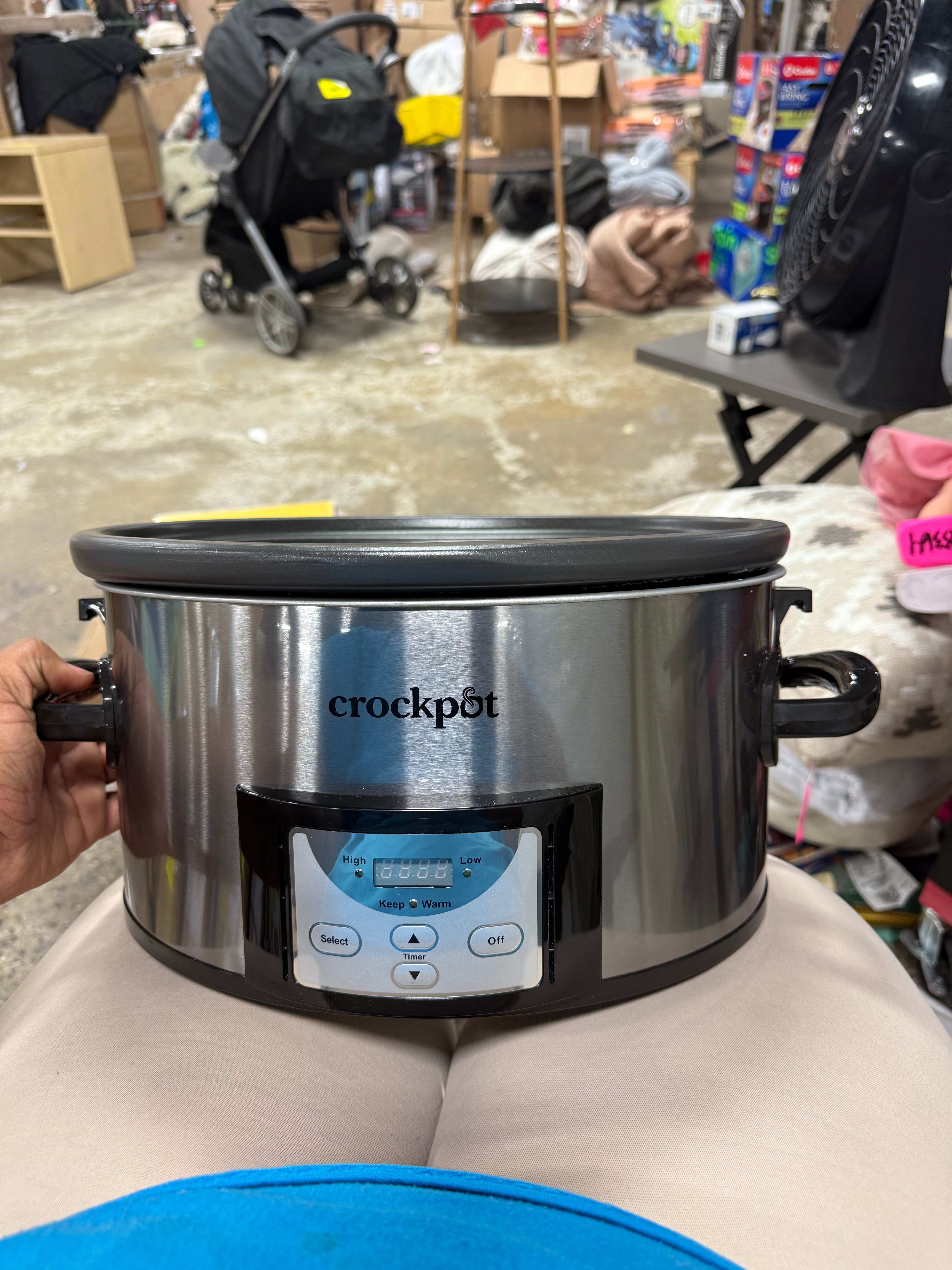 Cook & Carry Programmable Easy-Clean Slow Cooker Stainless Steel