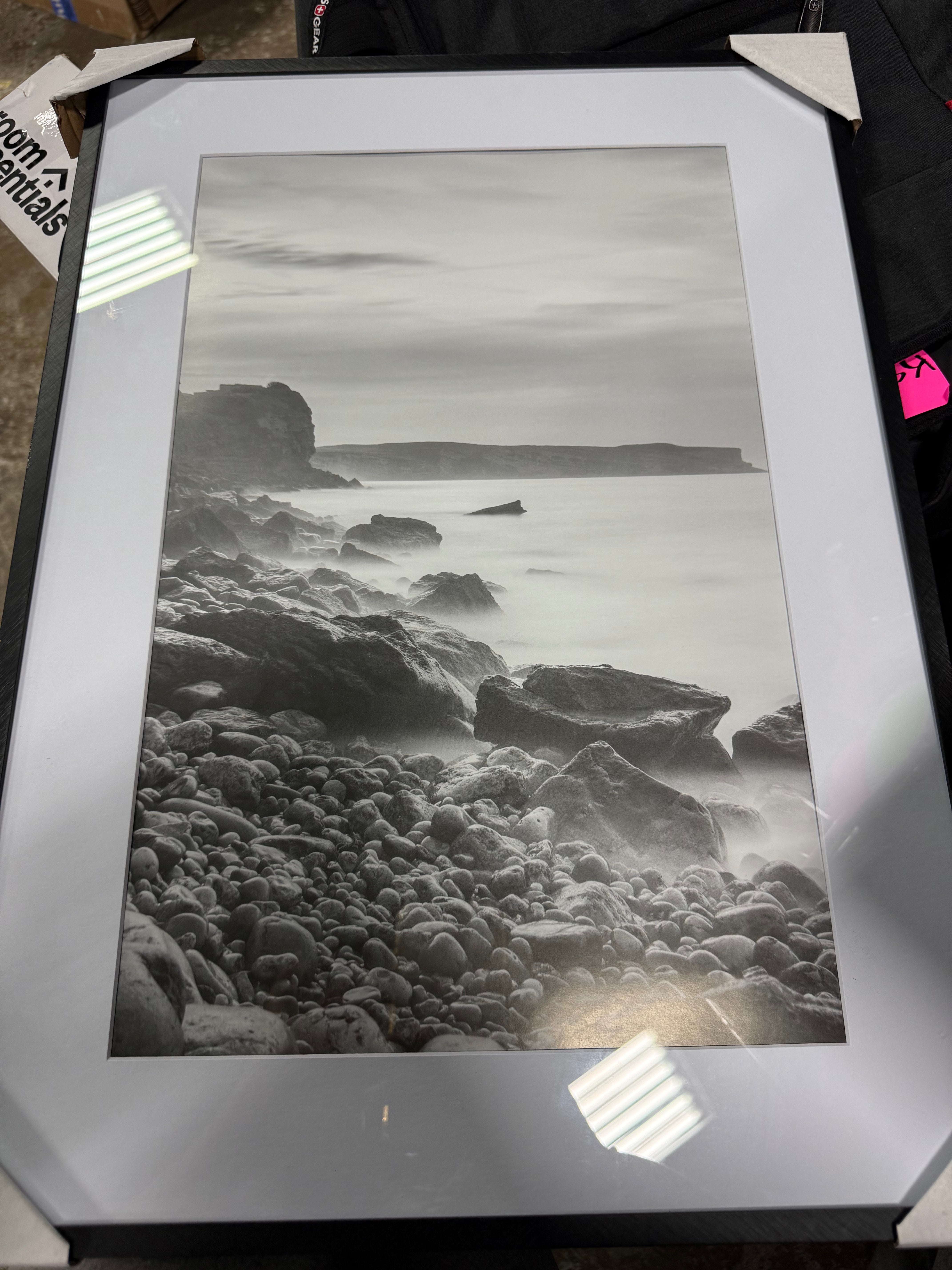 Thin Gallery Matted Photo Frame Black