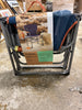Compact Directors Outdoor Portable Camp Chair Foldable Steel Frame, Armrests