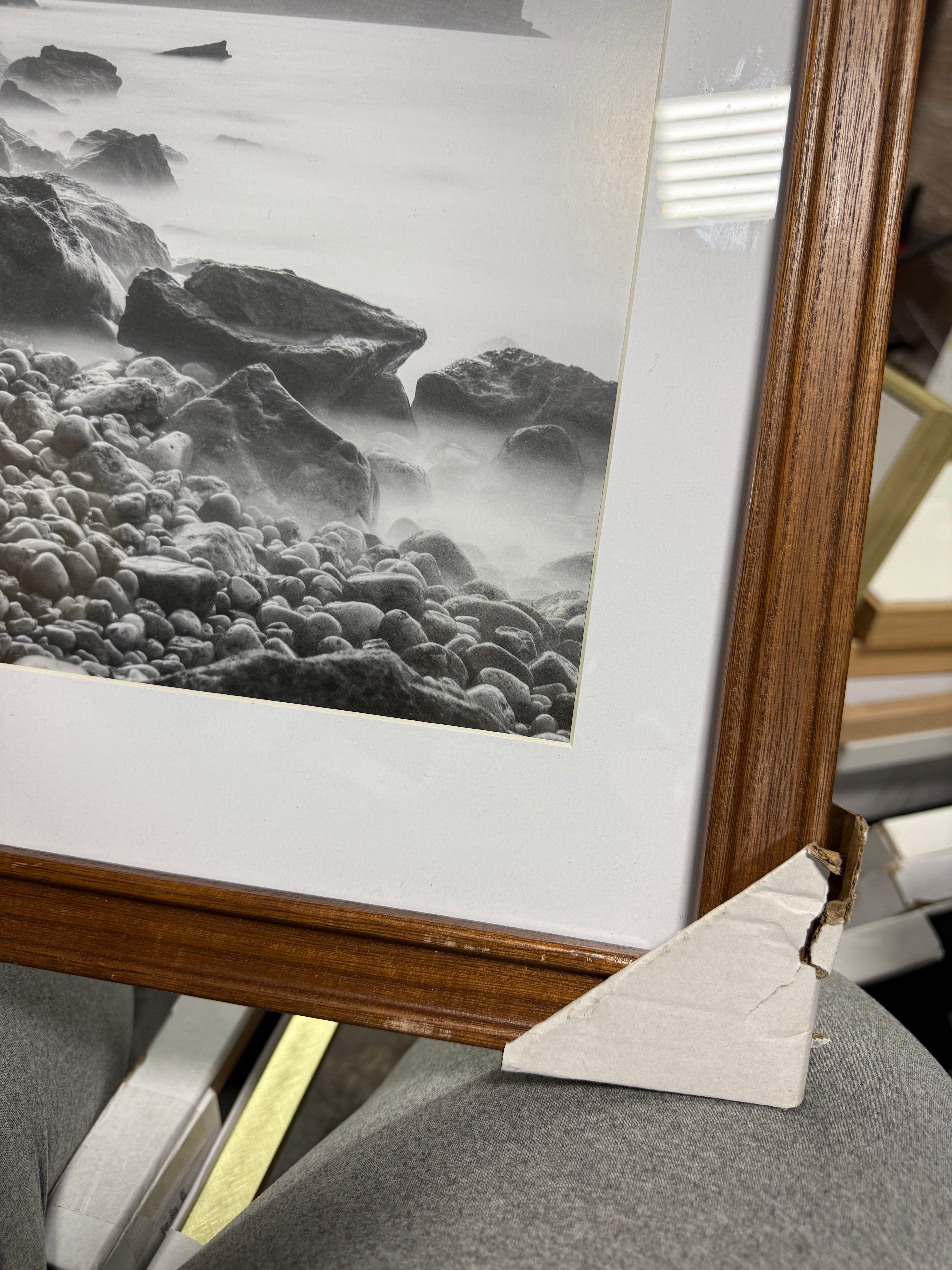 Wood Matted Wall Frame Midtone Woodgrain