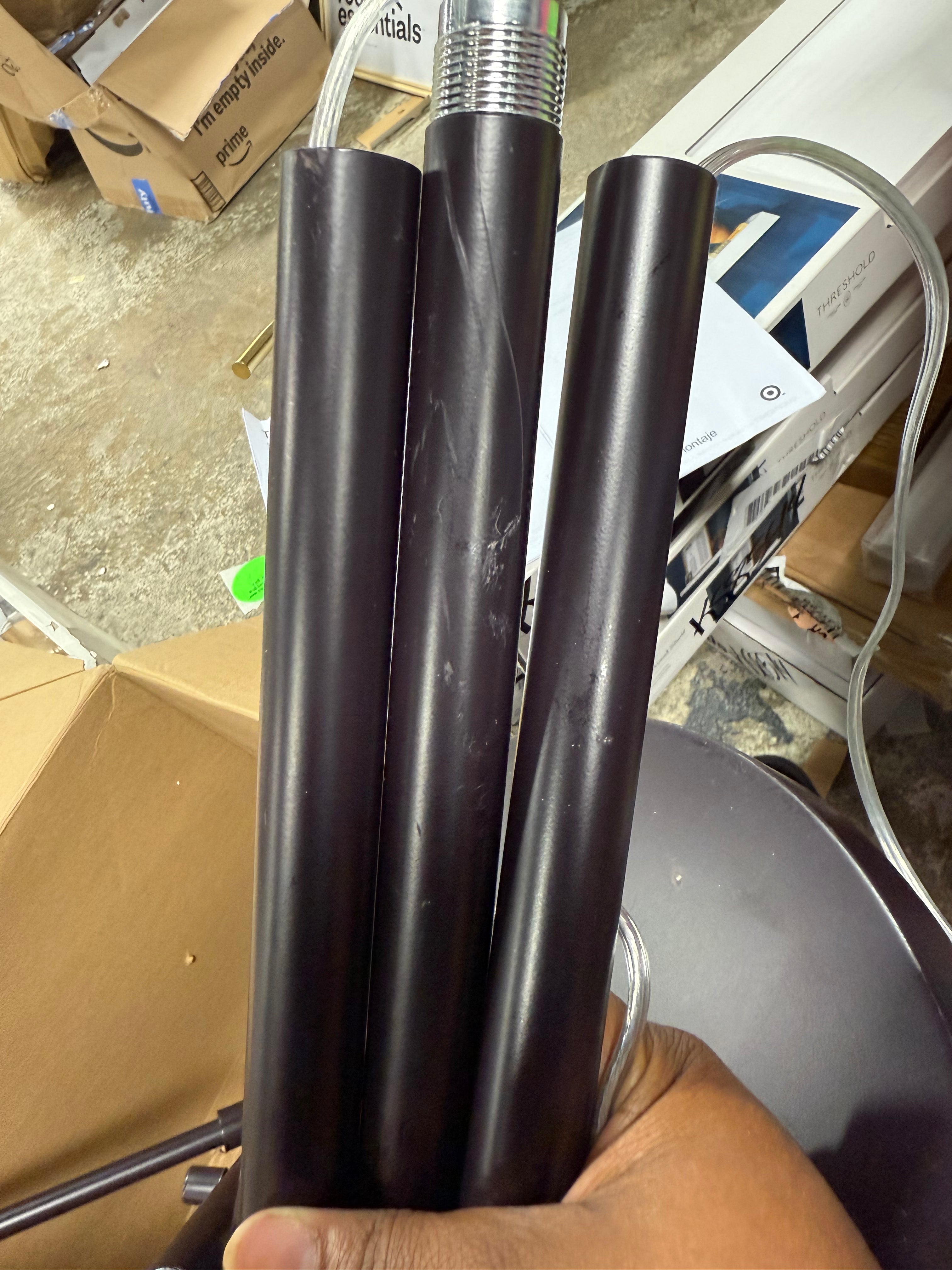 Cantilever Drop Pendant Swing Arm Floor Lamp Brown