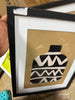 (Set of 2) Vase Set I and II Framed Decorative Wall Art Set with Mat