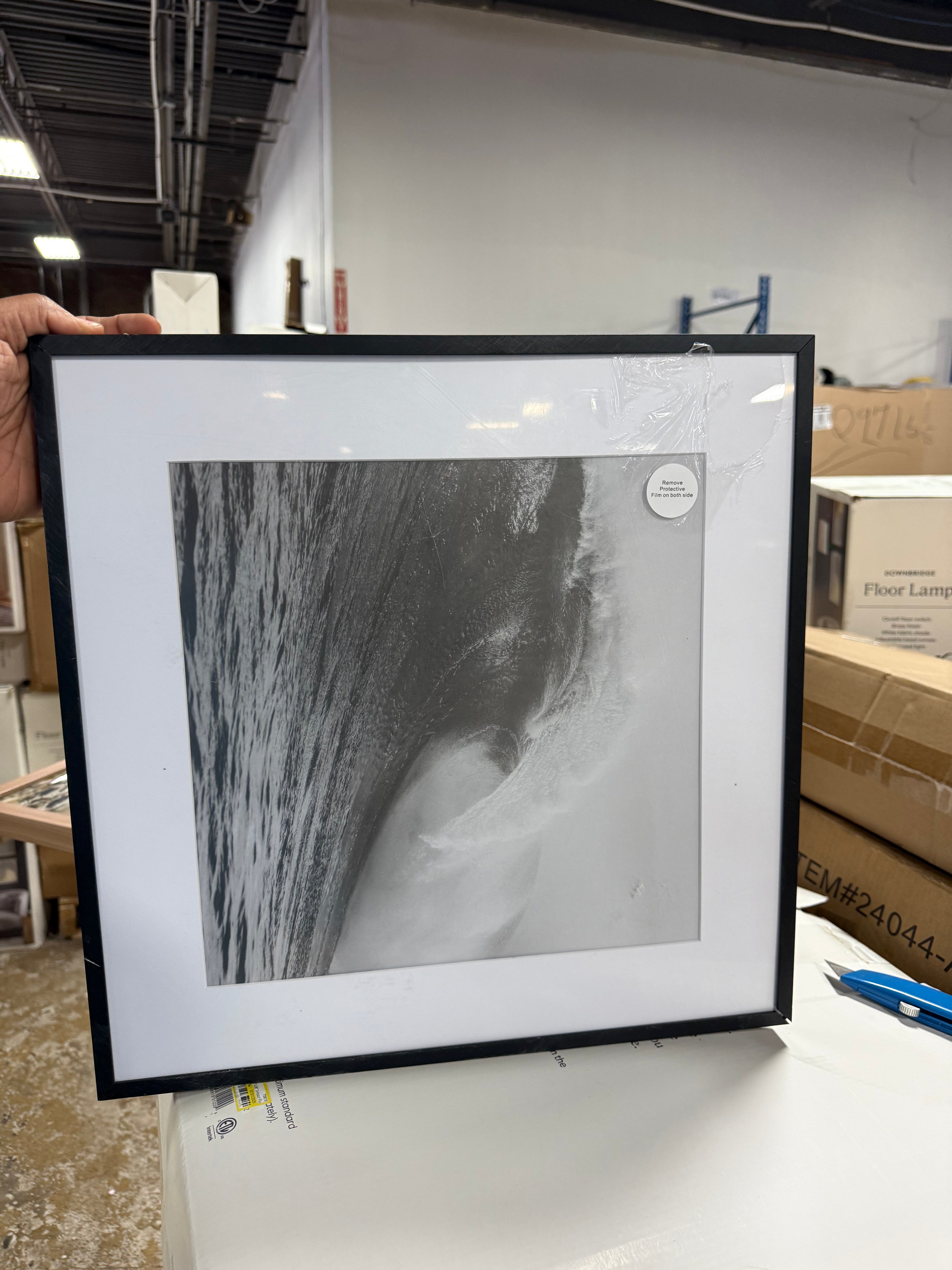 Elevated Aluminum Poster Frame Black