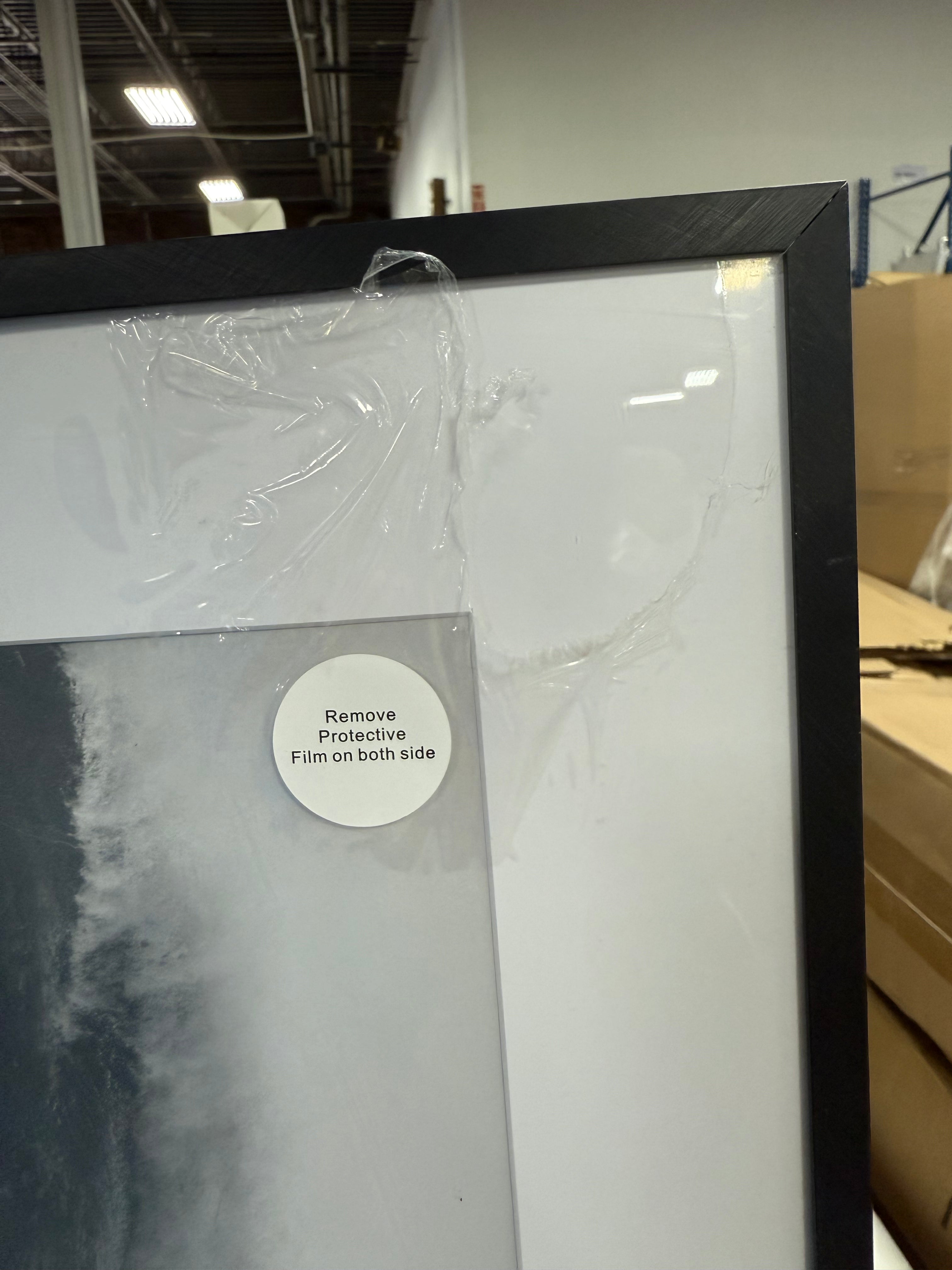 Elevated Aluminum Poster Frame Black