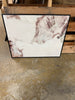 1pk Marble Framed Printed Canvases Black/Tan
