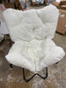 Overfilled Butterfly Chair - Ultra Plush Polar Bear White