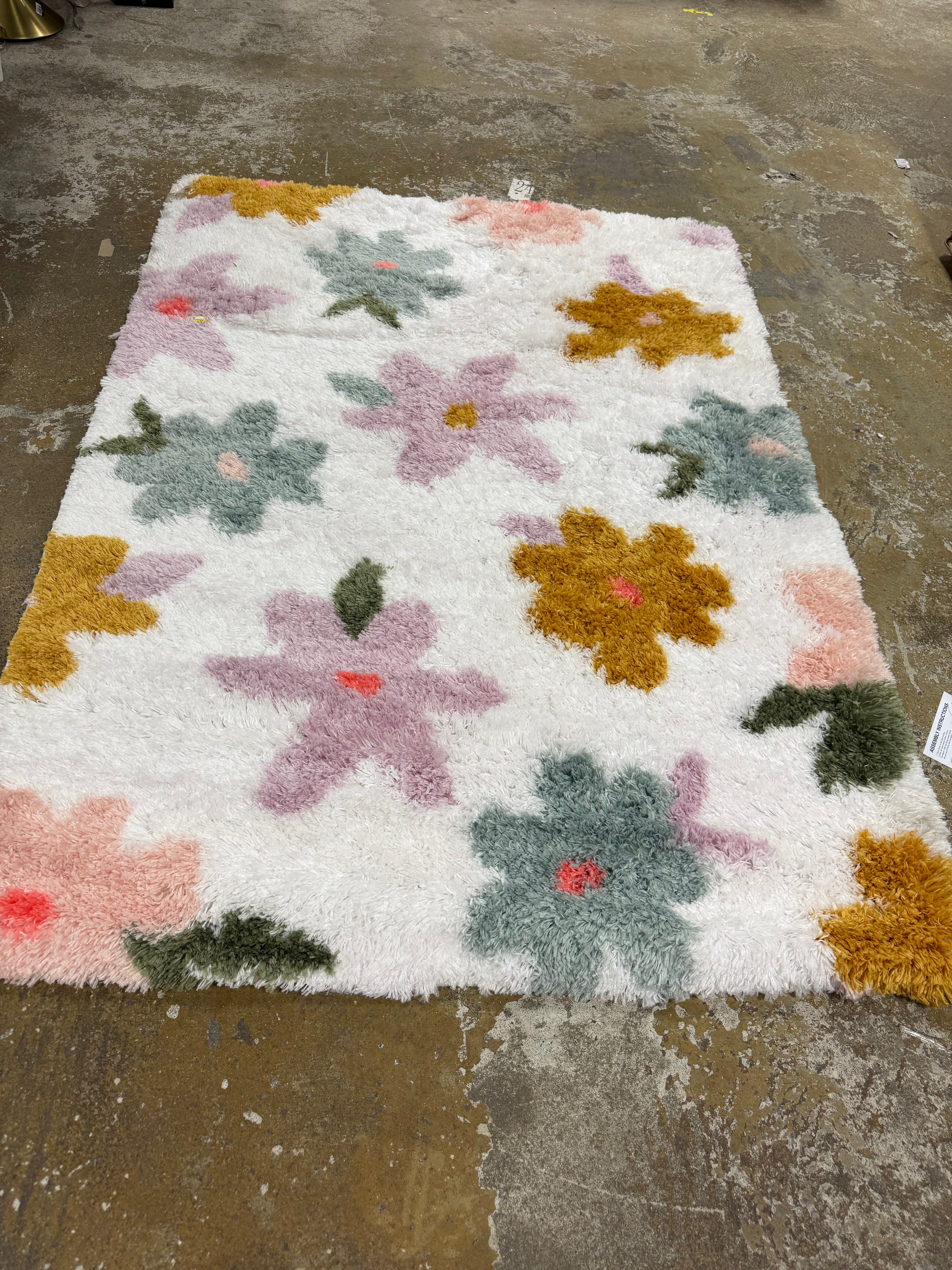 Floral Kids' Rug 4'x6'