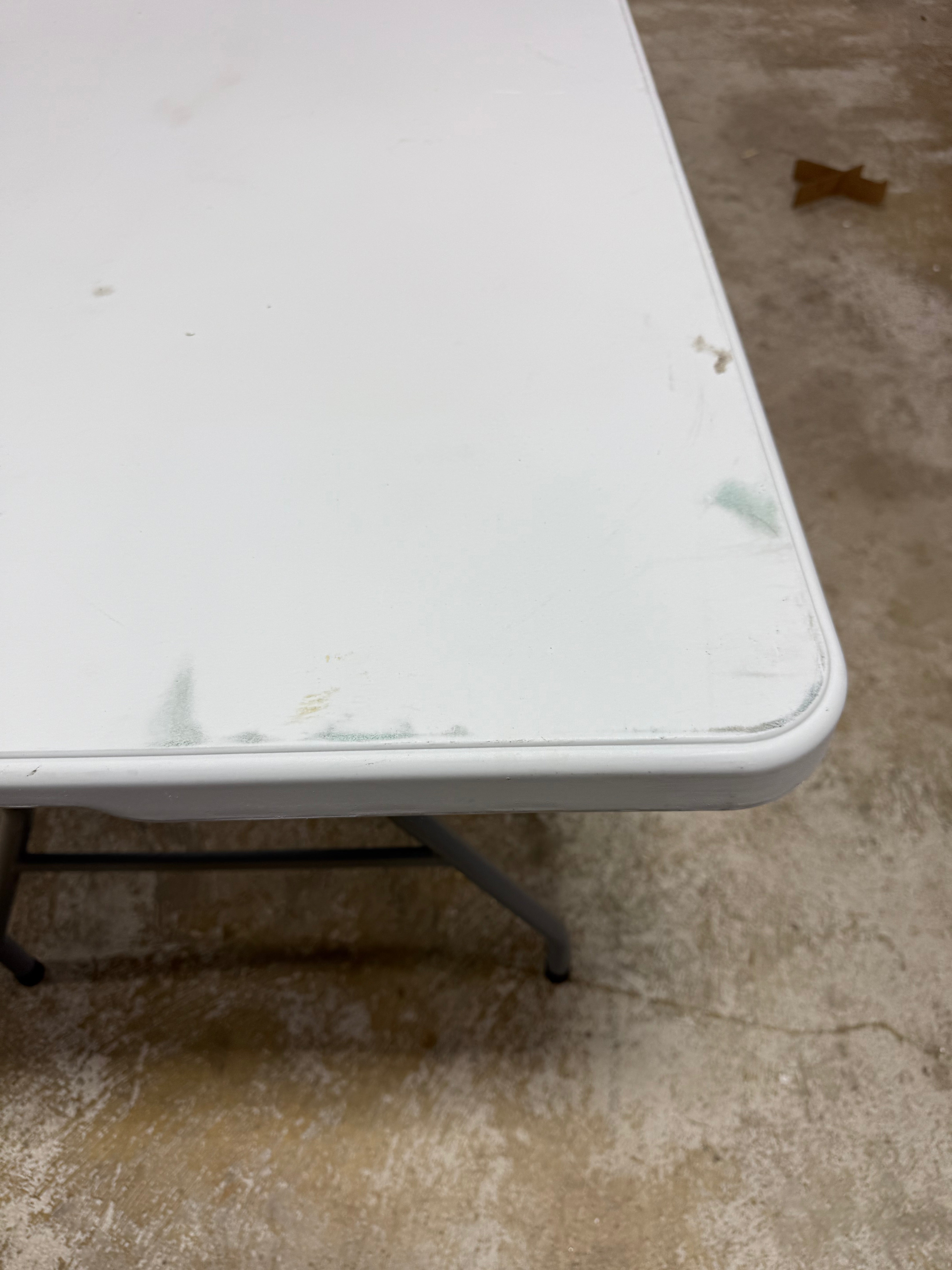 Folding Banquet Table Off White