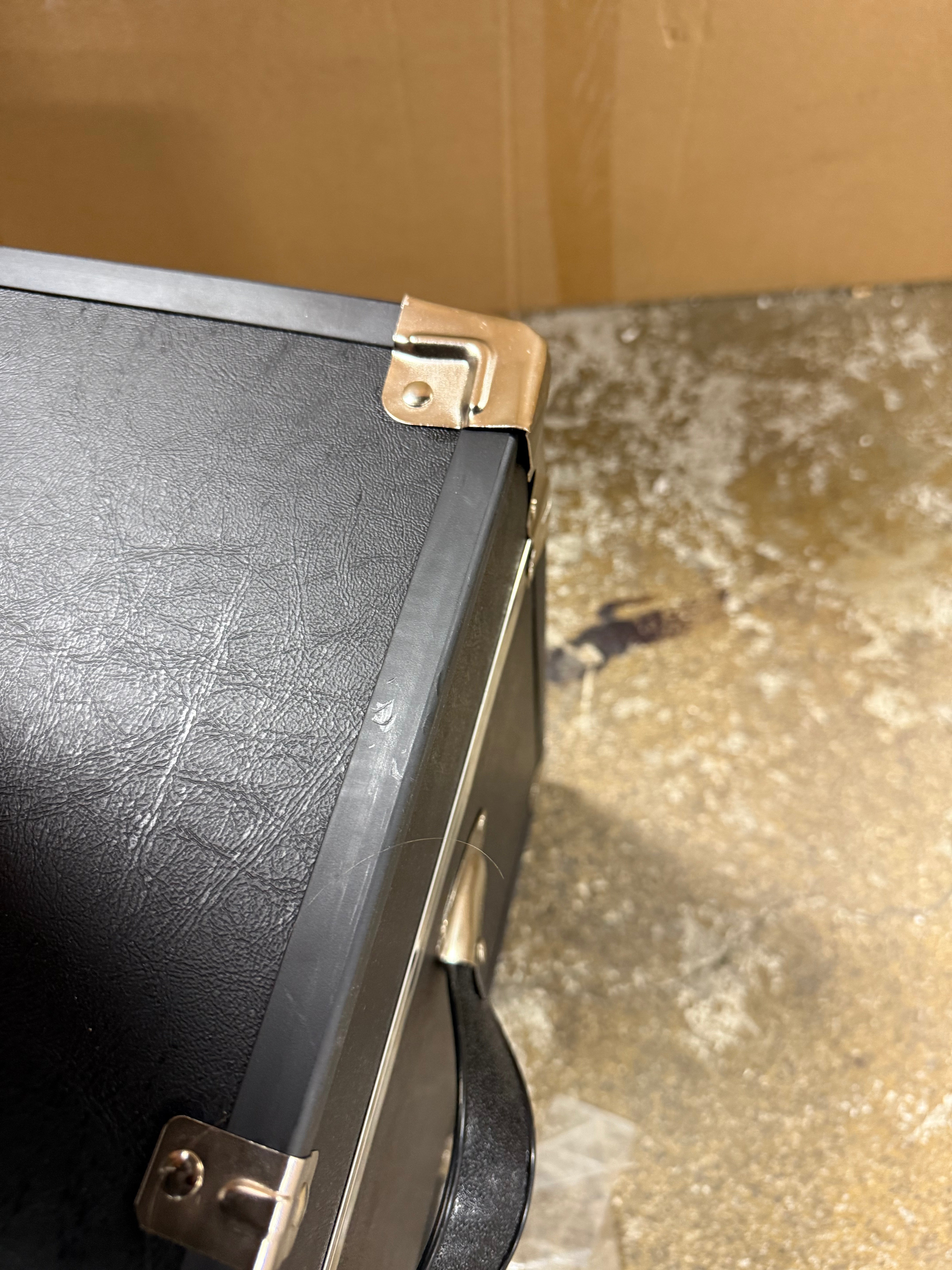 Trunk with Wheels & Lock, Black