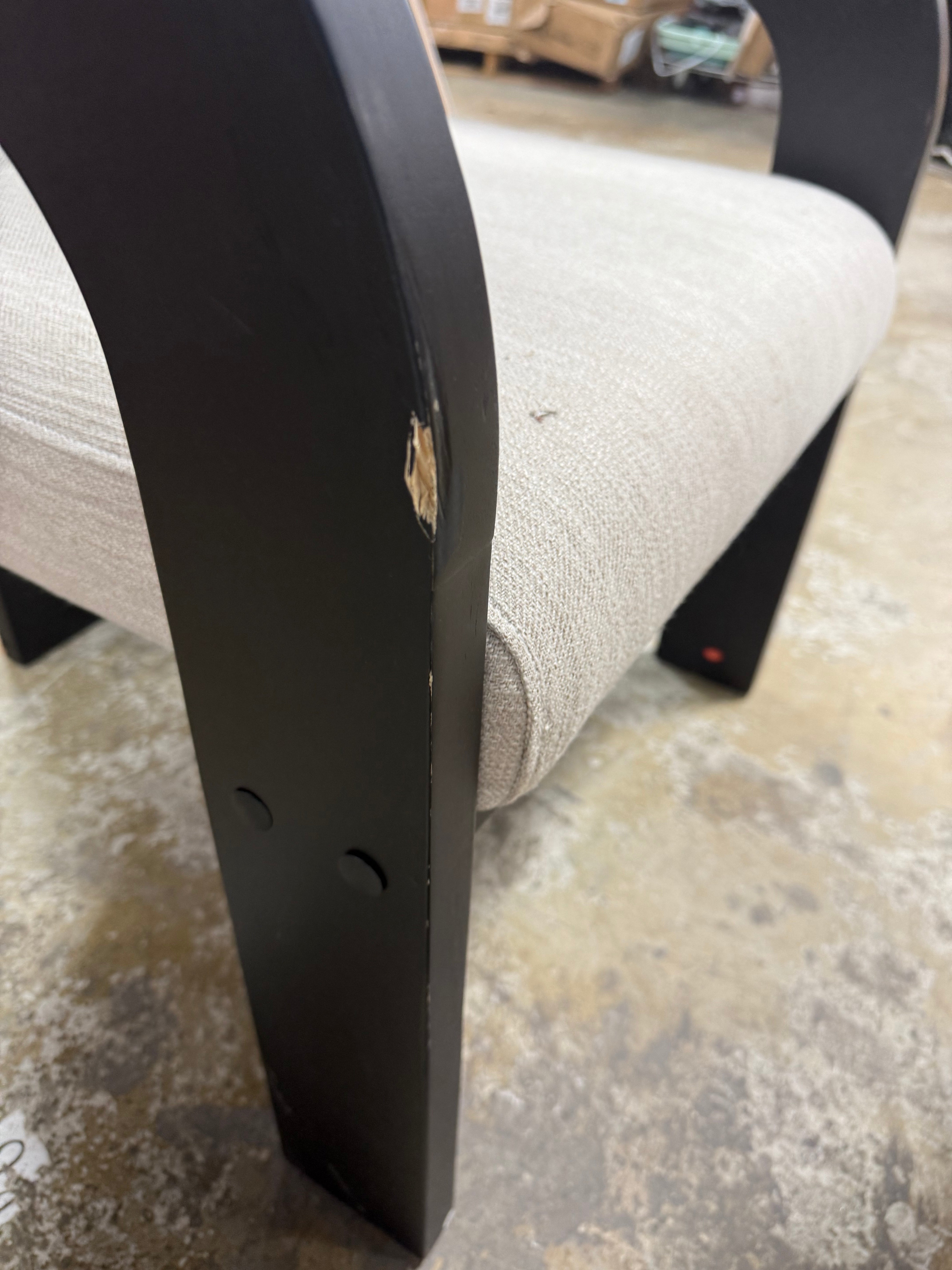 Home Smolder Modern Rubberwood Upholstered Dining Chairs, single chair