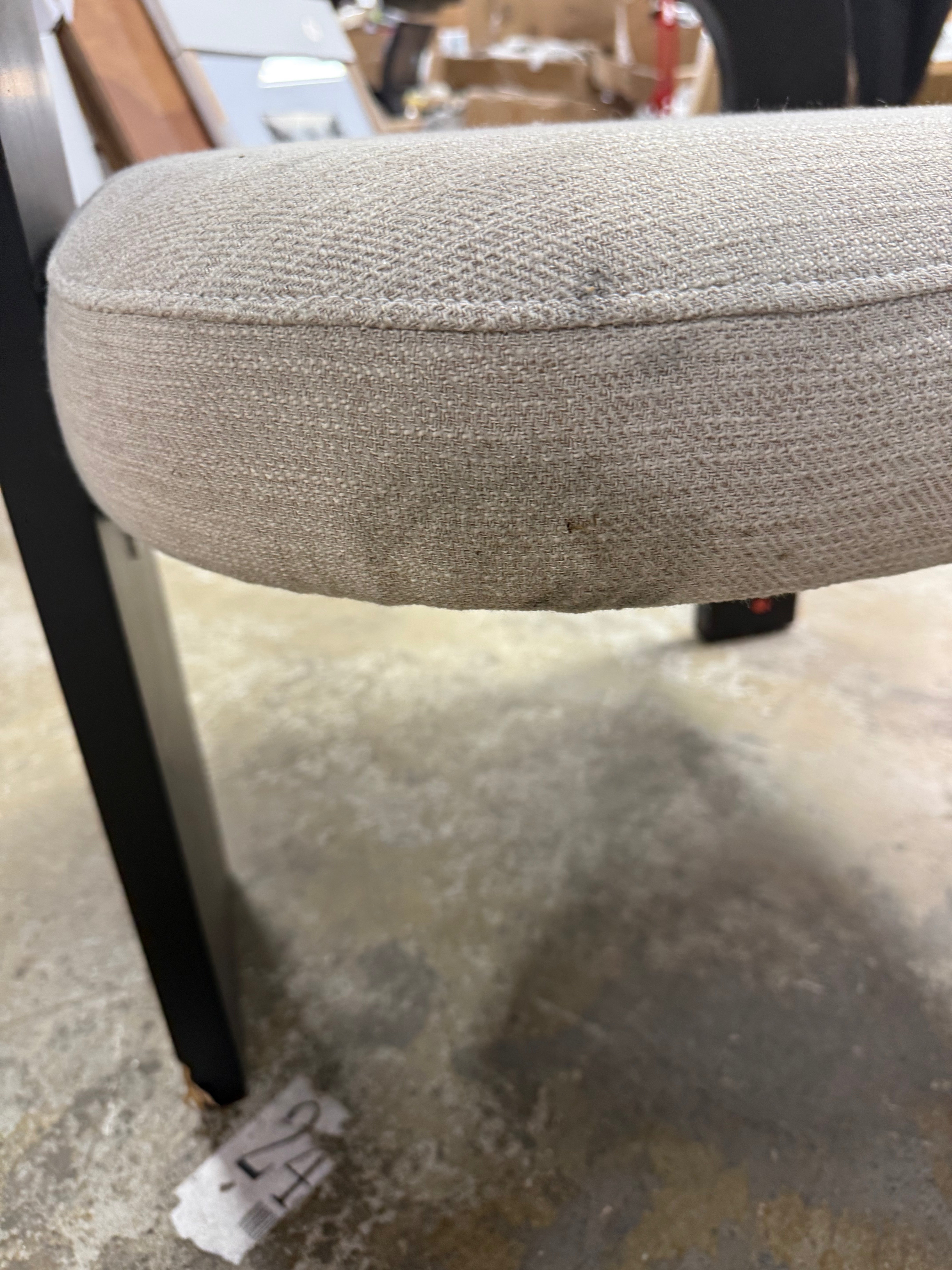 Home Smolder Modern Rubberwood Upholstered Dining Chairs, single chair