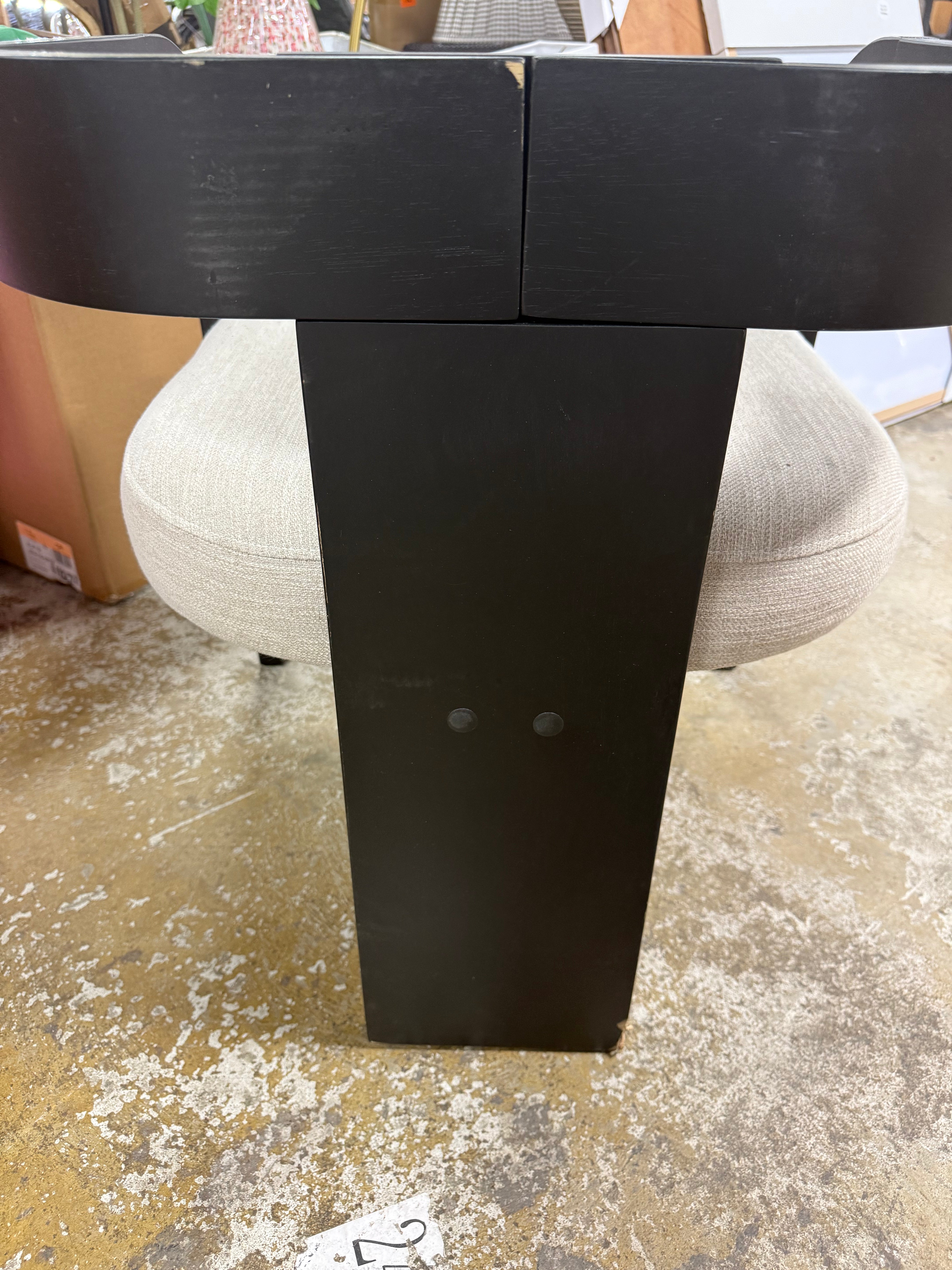 Home Smolder Modern Rubberwood Upholstered Dining Chairs, single chair