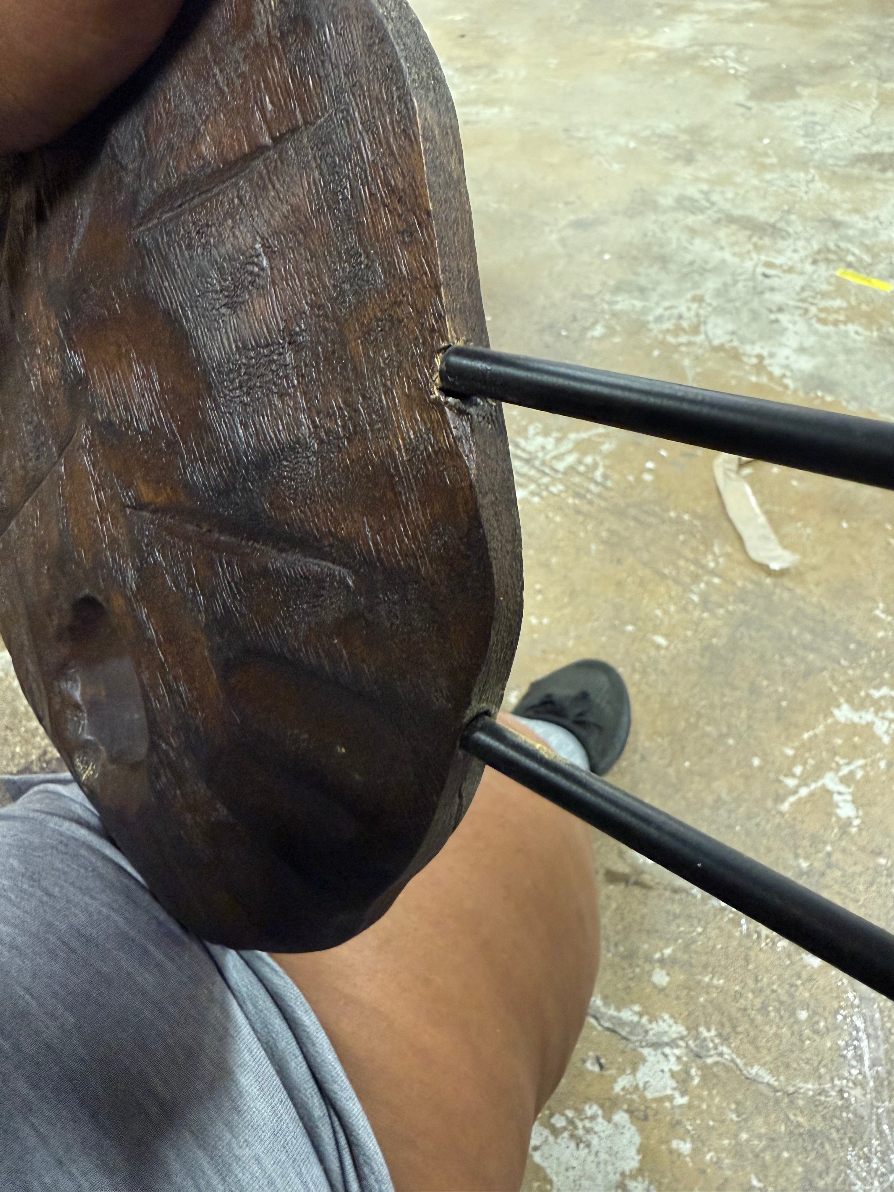 Ashley Dashburn Sculpture in Antiqued Brown and Black