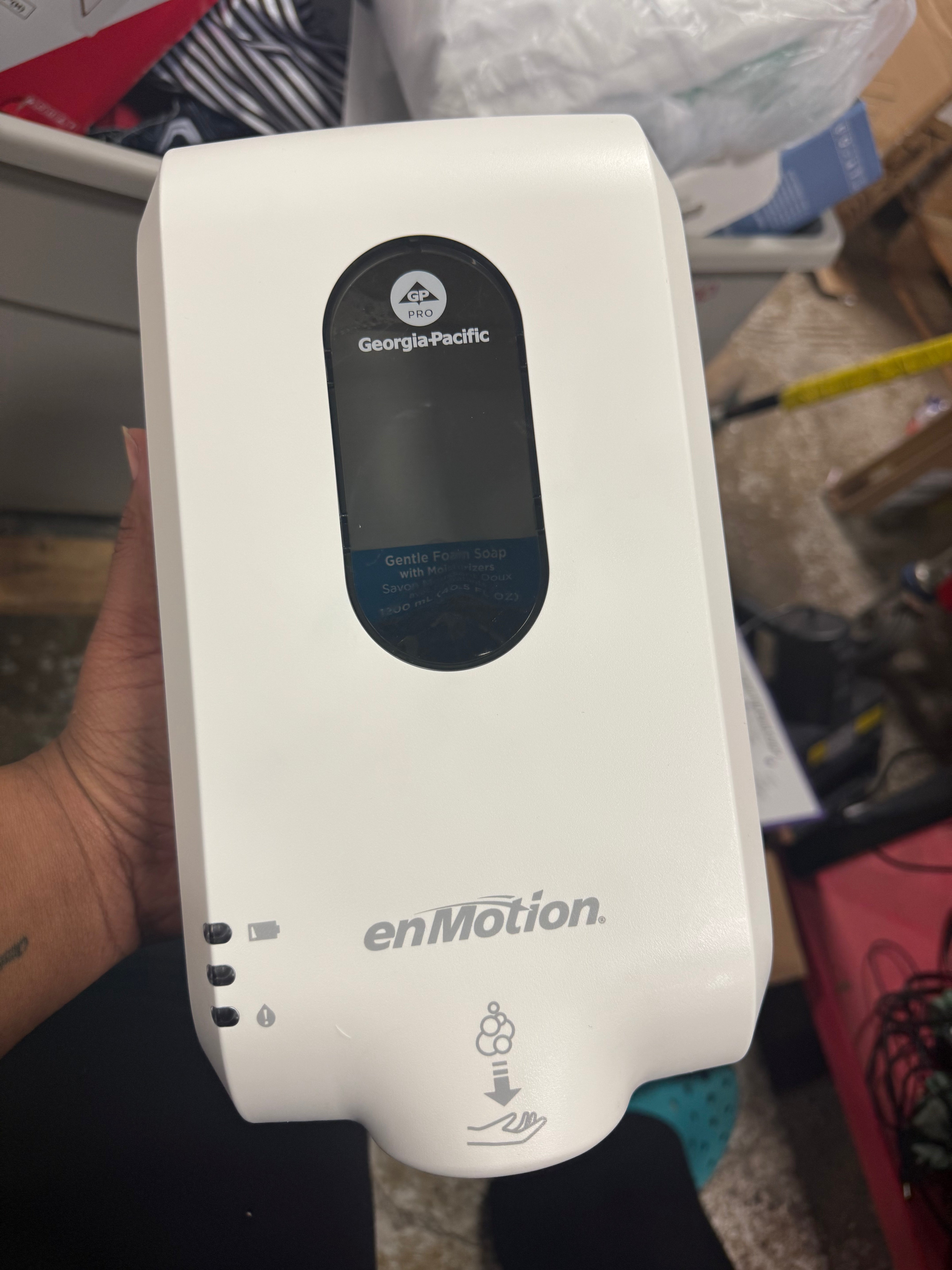 Soap/Sanitizer Dispenser, Foam, White