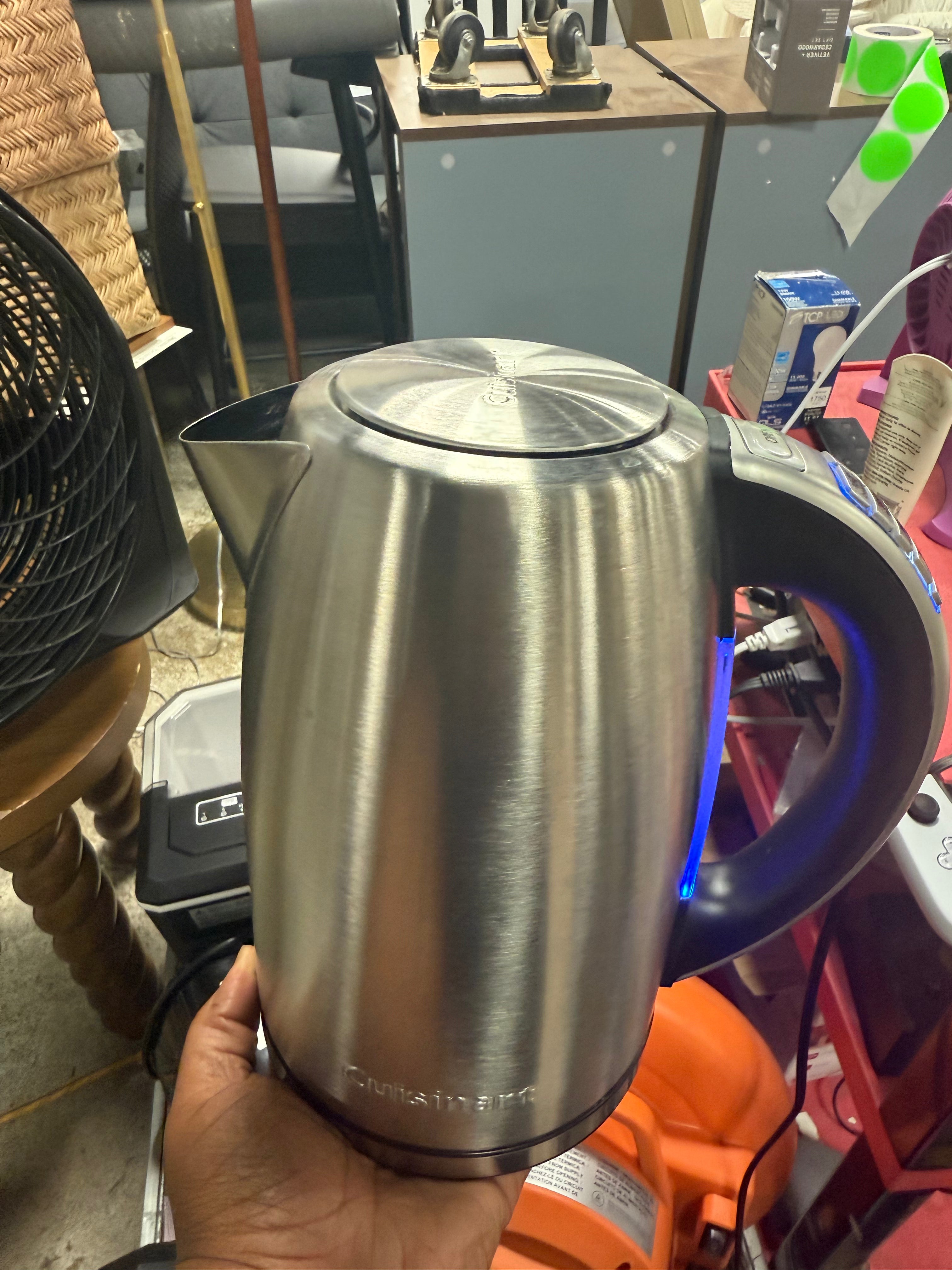 Perfectemp Programmable Stainless Steel Electric Kettle Light Silver