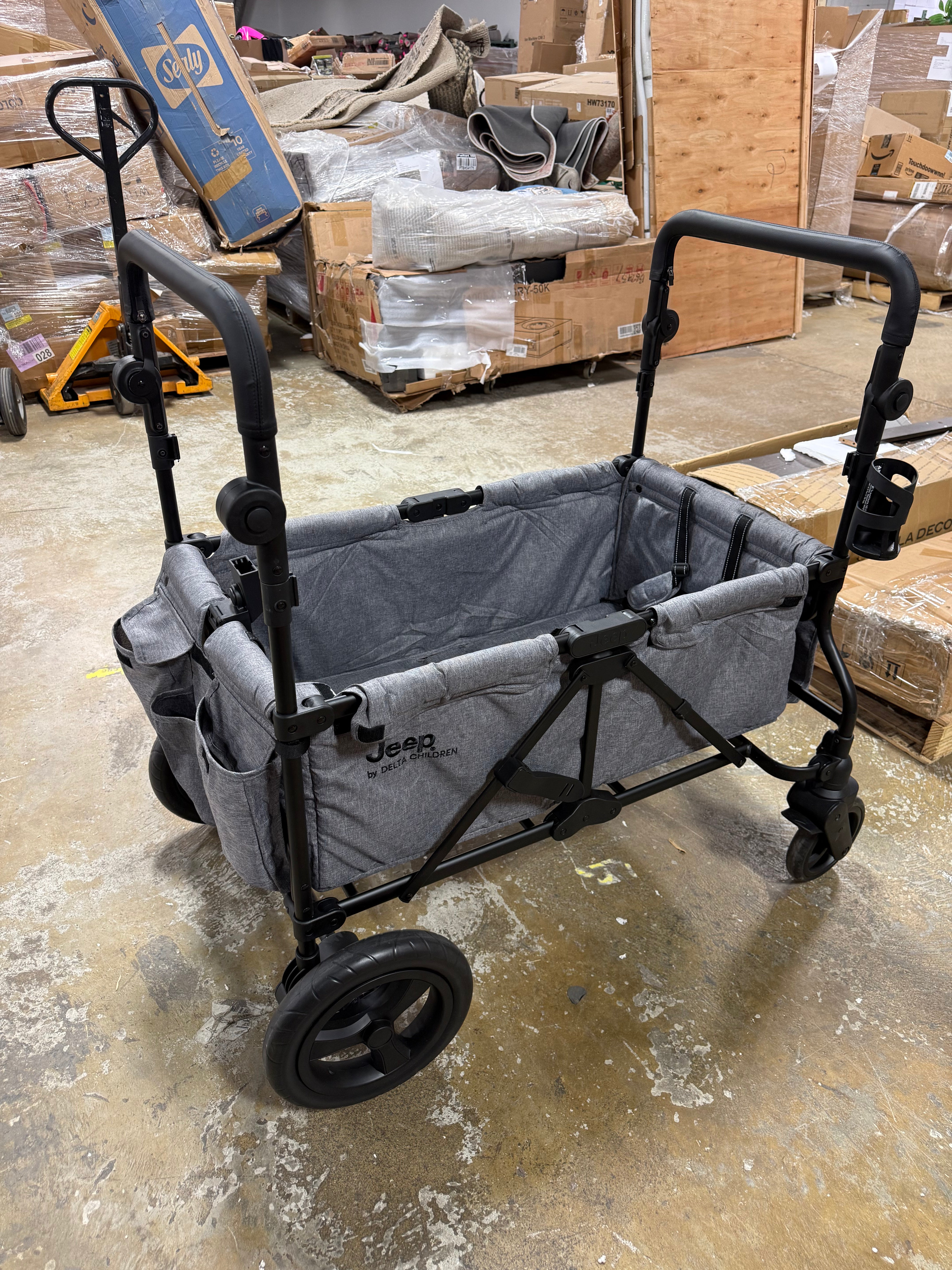 Wrangler Stroller Wagon with Included Car Seat Adapter - Gray