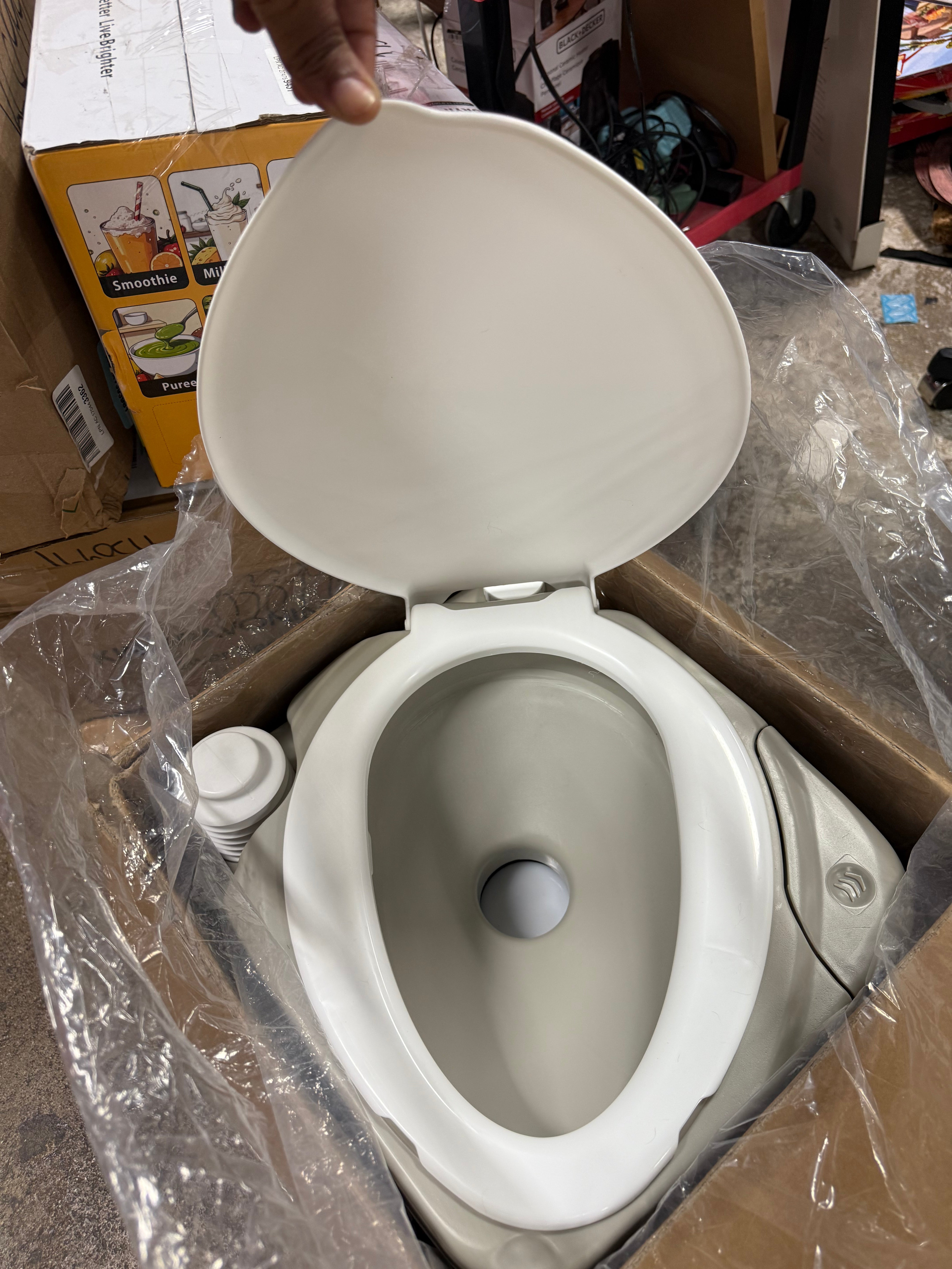 Diagonal Enlarged Portable Camping Toilet