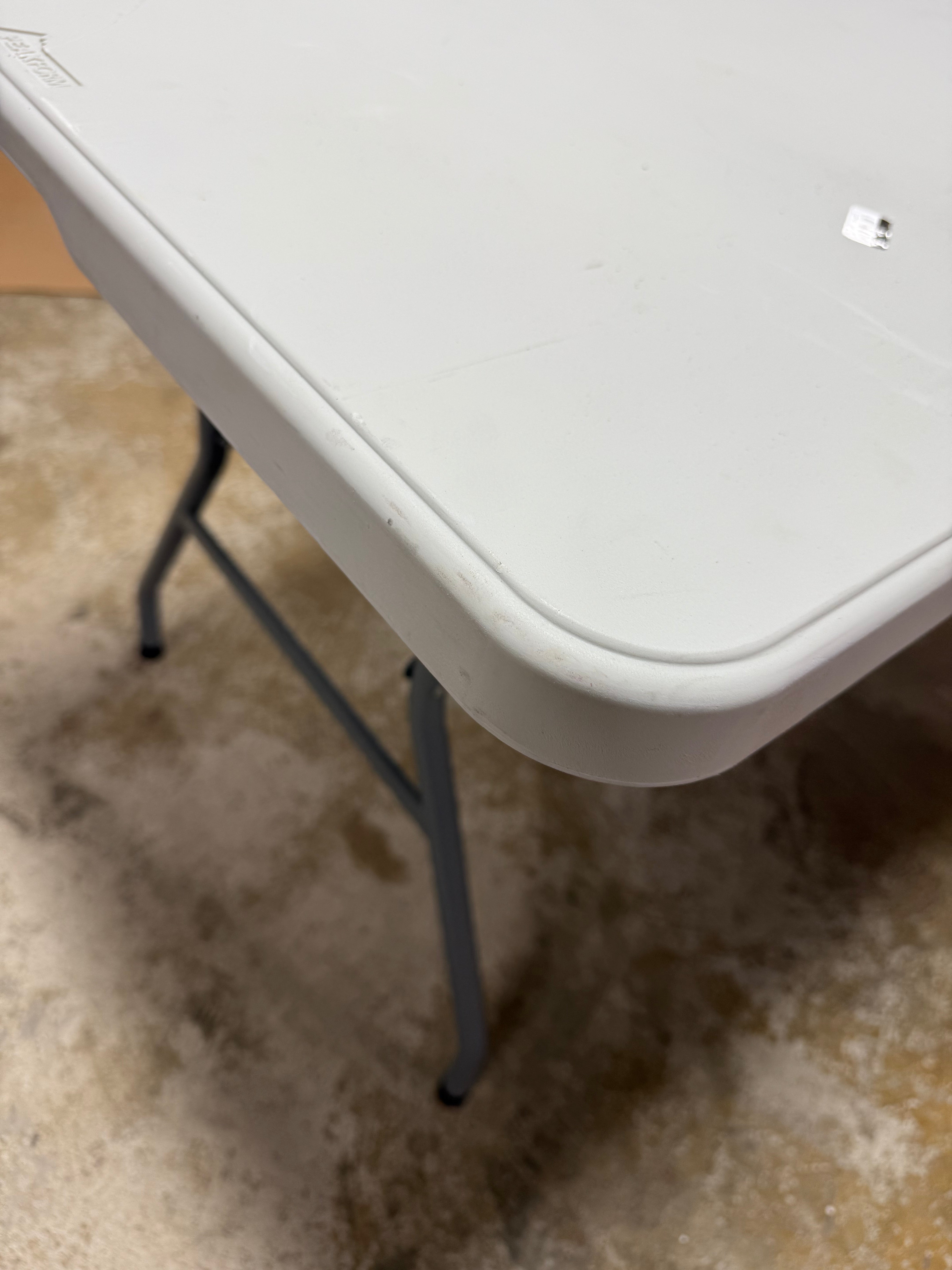 Folding Banquet Table Off White