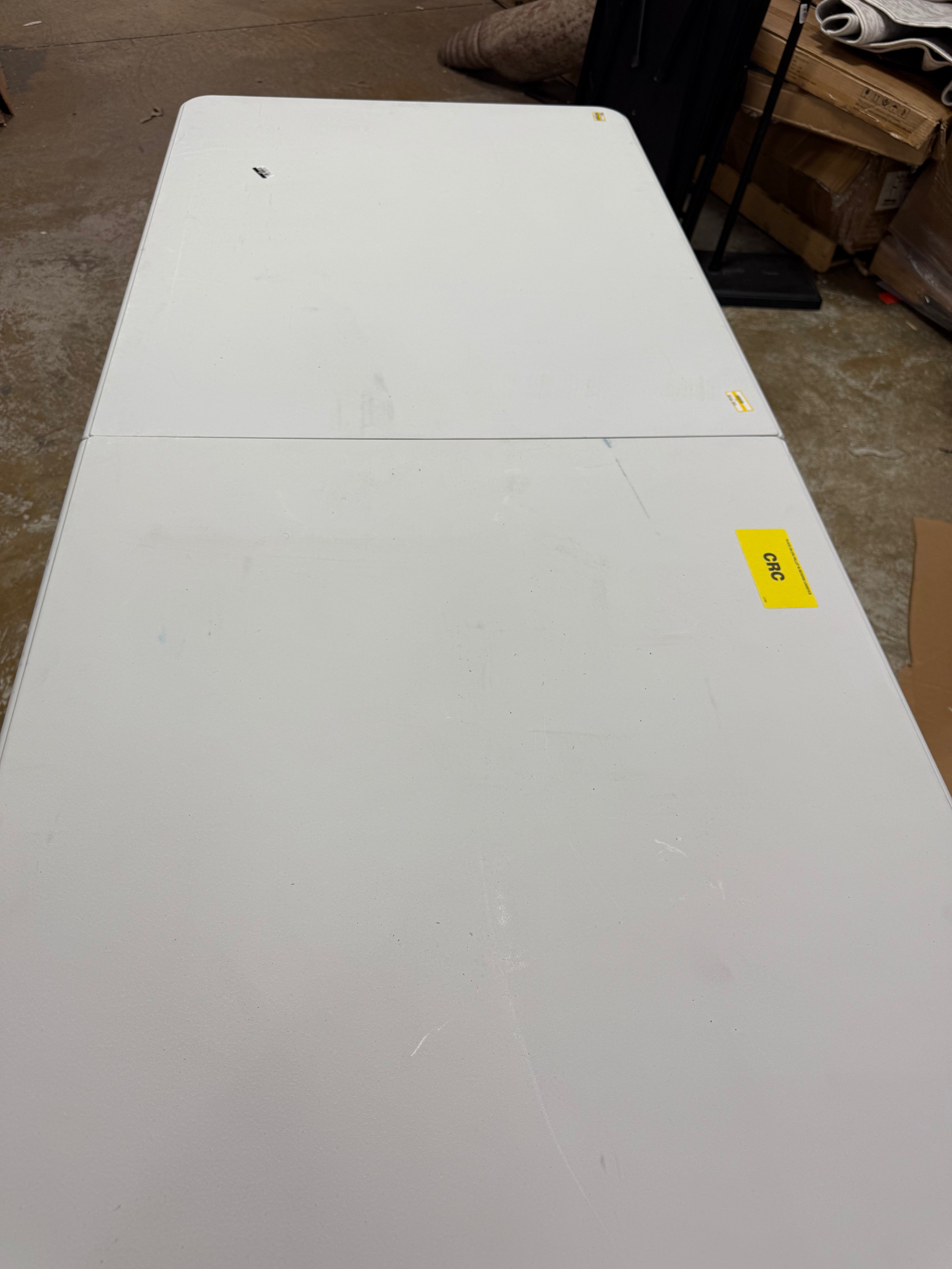 Folding Banquet Table Off White