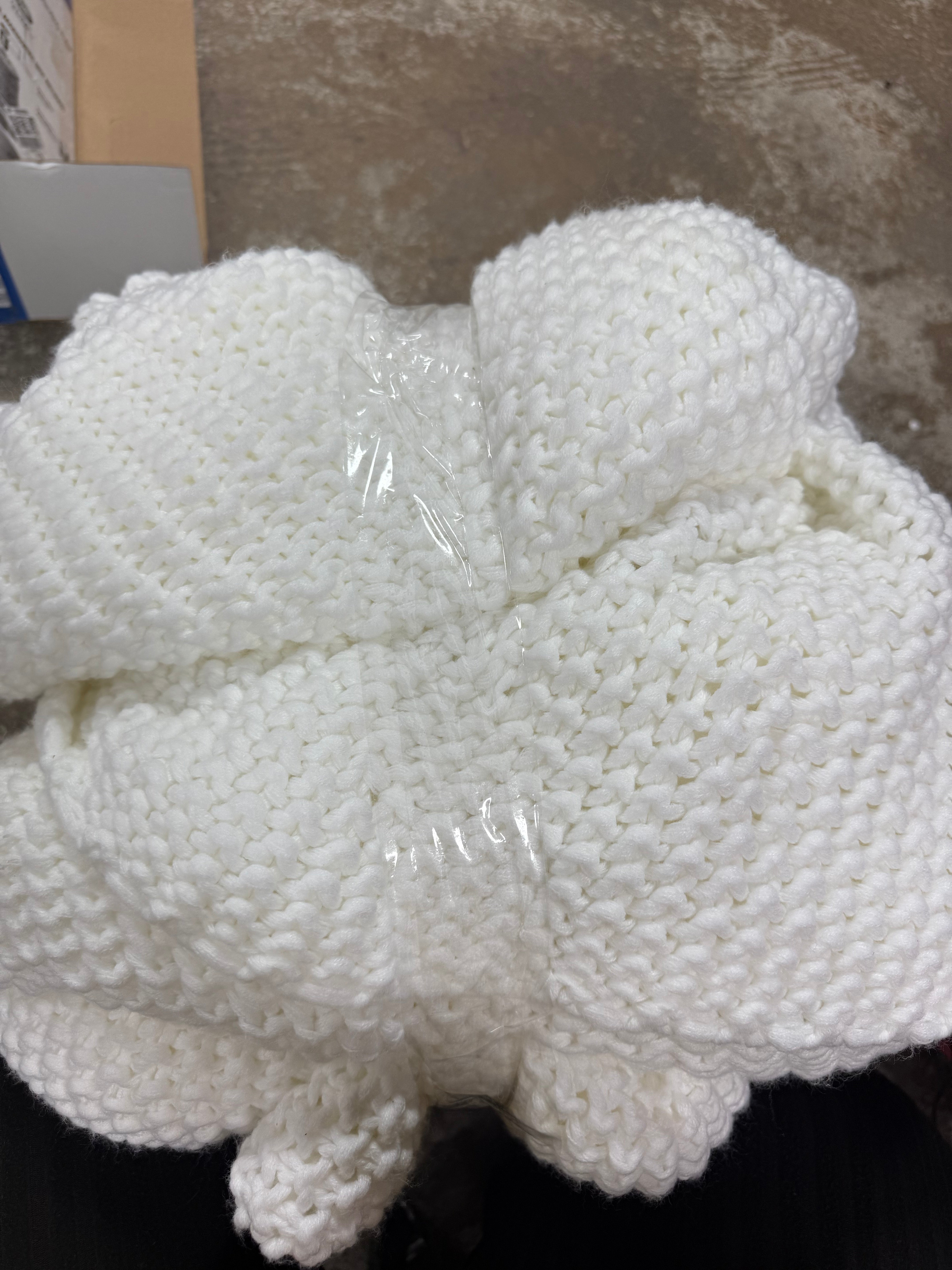 Chunky Knit Bed Blanket King