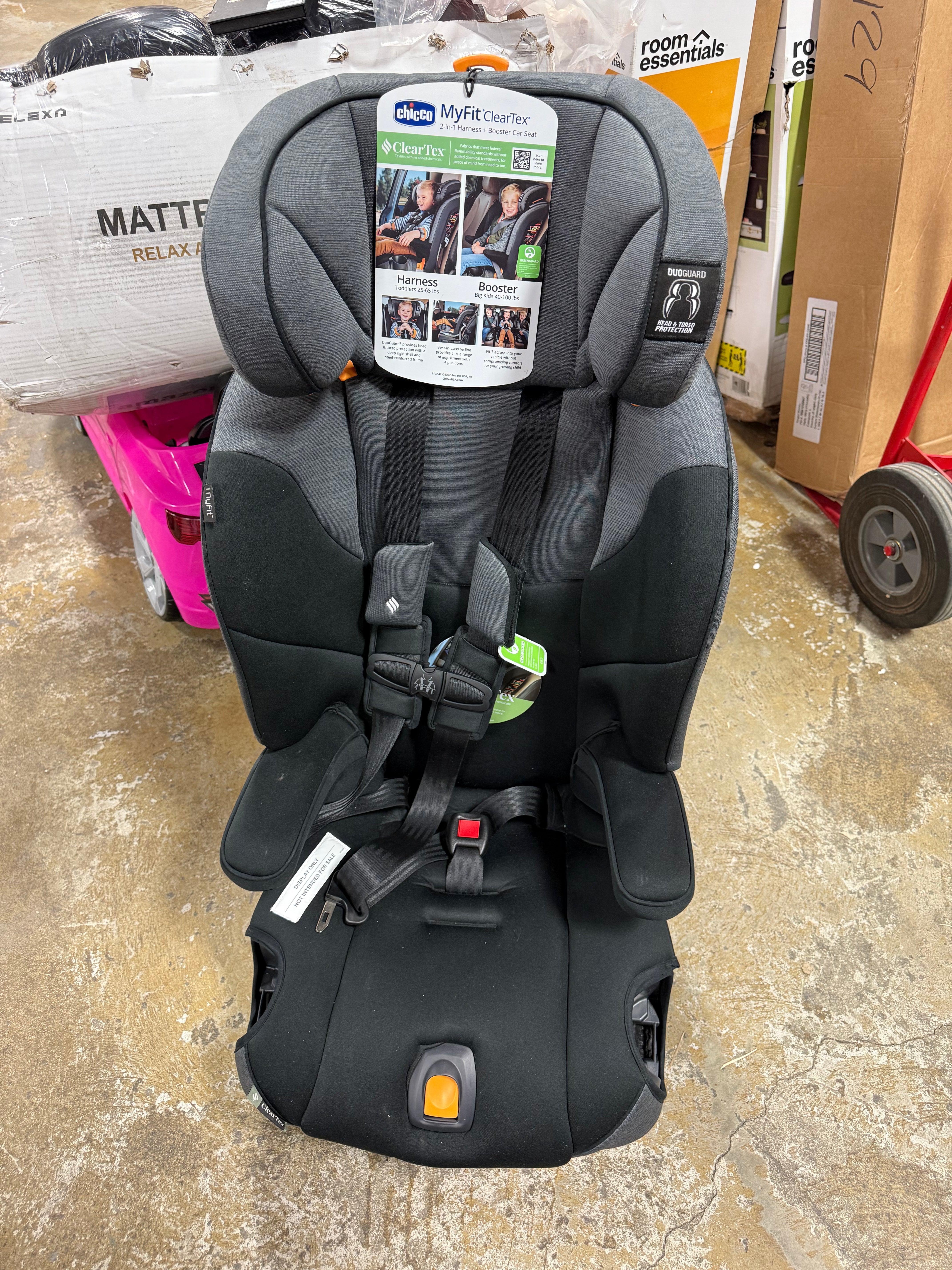 Clear Tex Harness + Booster Car Seat