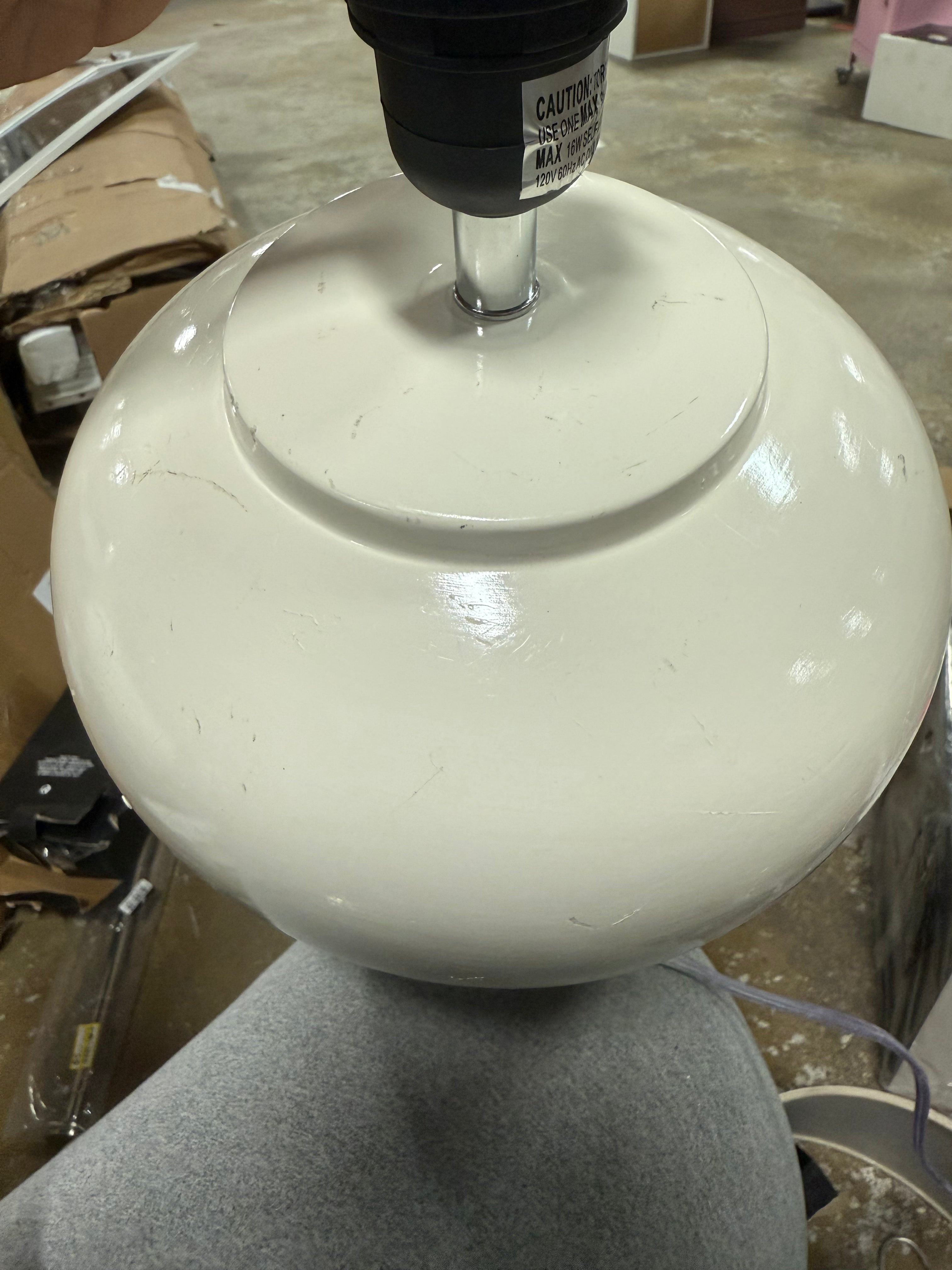 Rustic Ceramic Pot Table Lamp