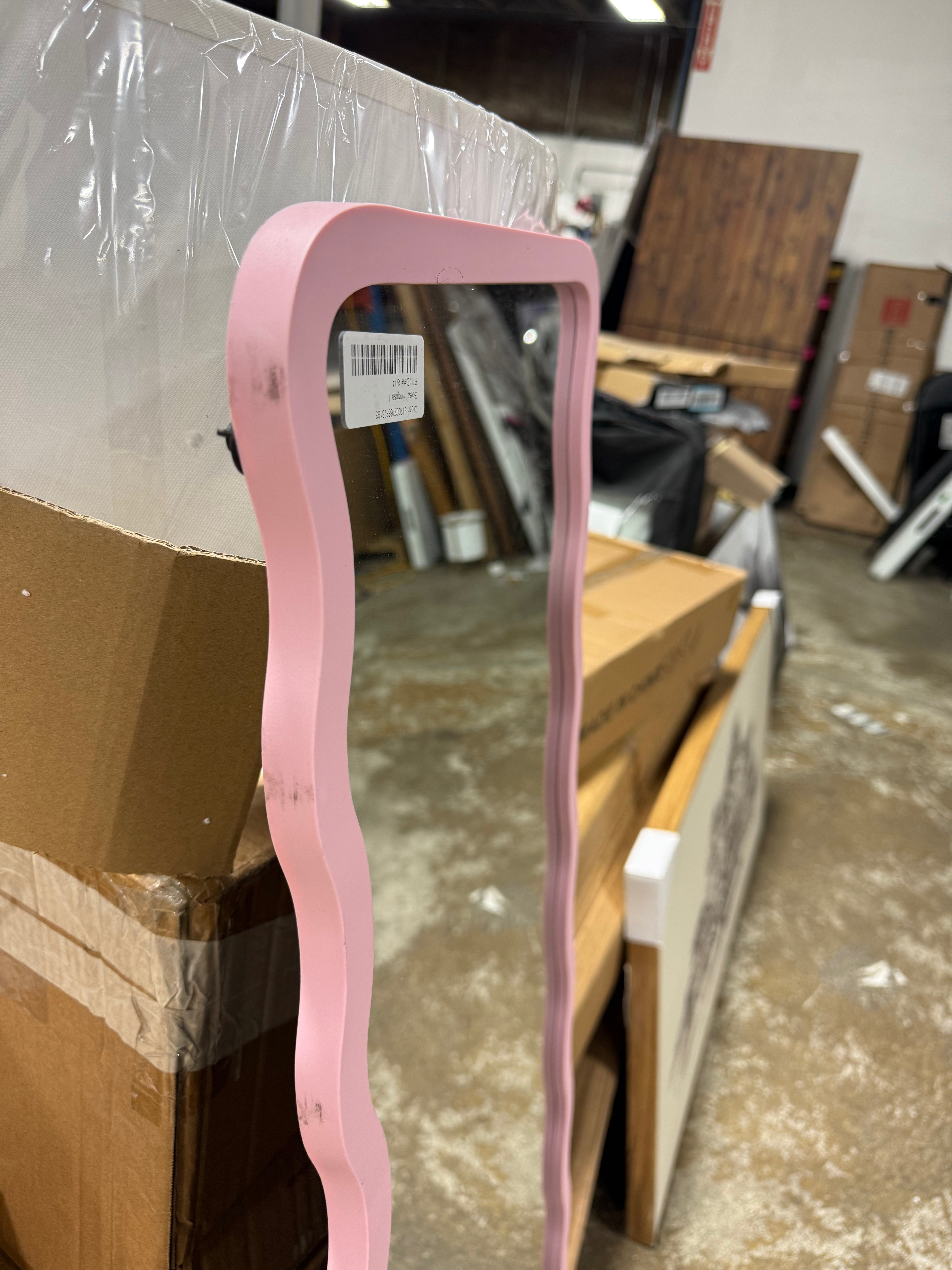 Wavy Over The Door Mirror