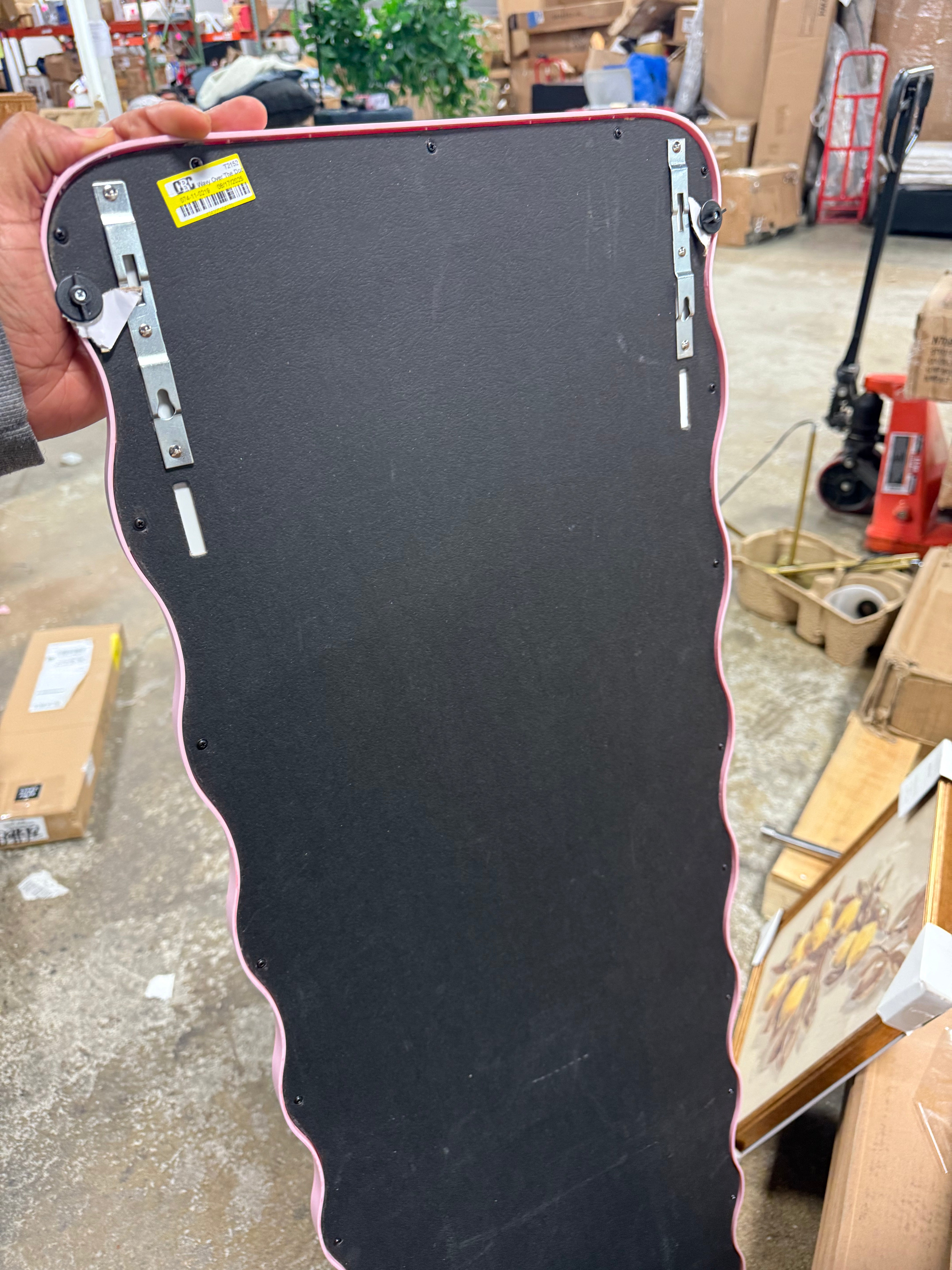 Wavy Over The Door Mirror